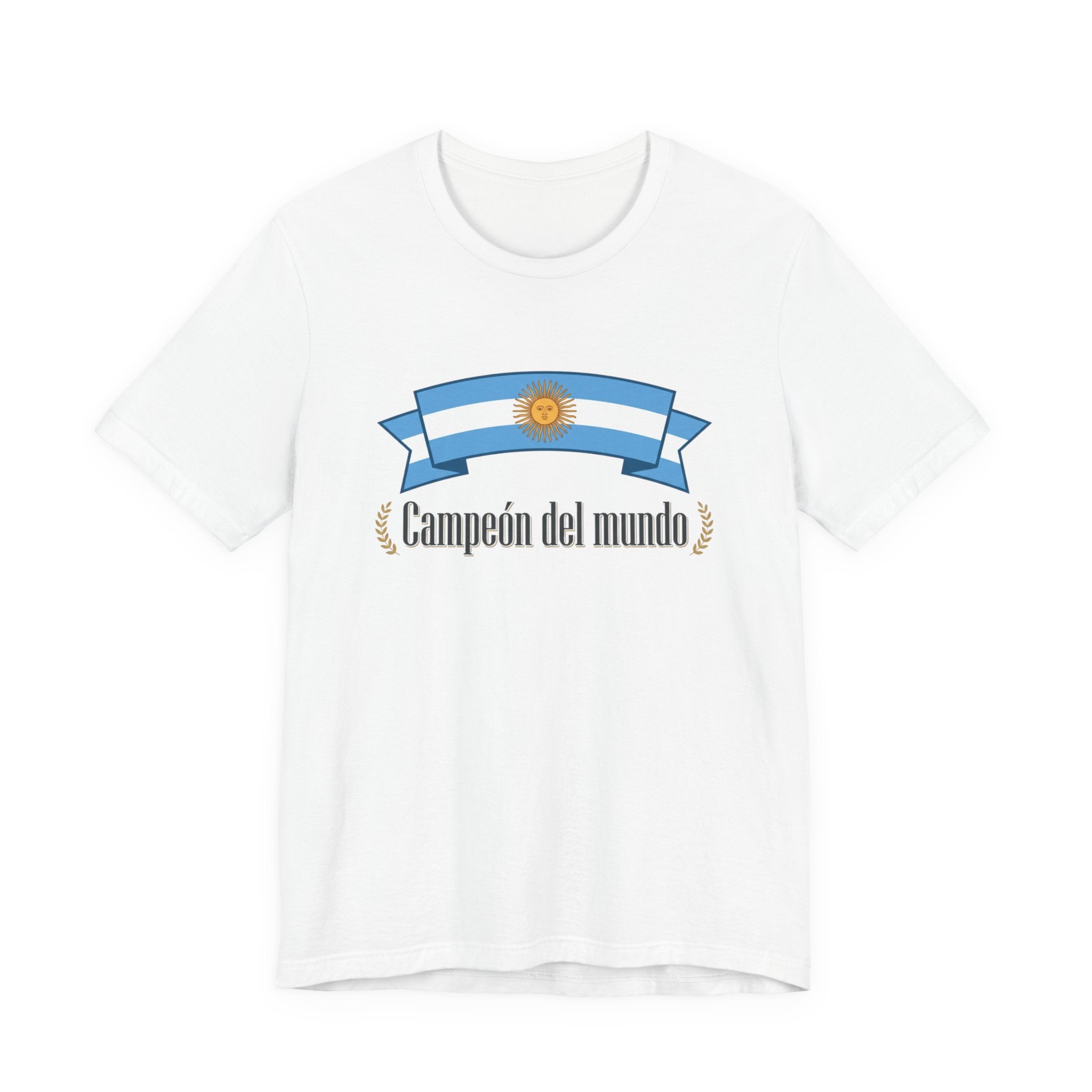 Campeón del Mundo Tee — Argentina Flag Soccer Champion T-Shirt