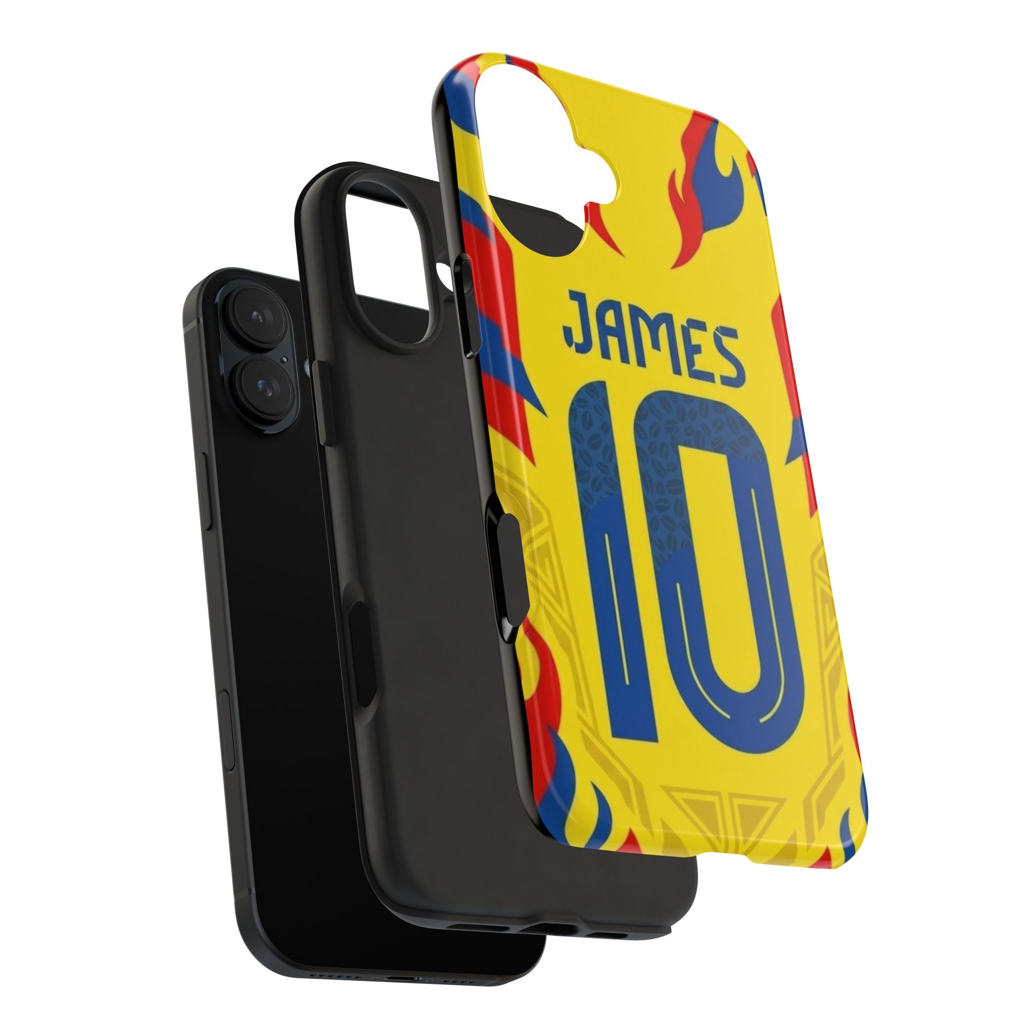 Soccer Phone Case — Yellow James #10 Jersey Design