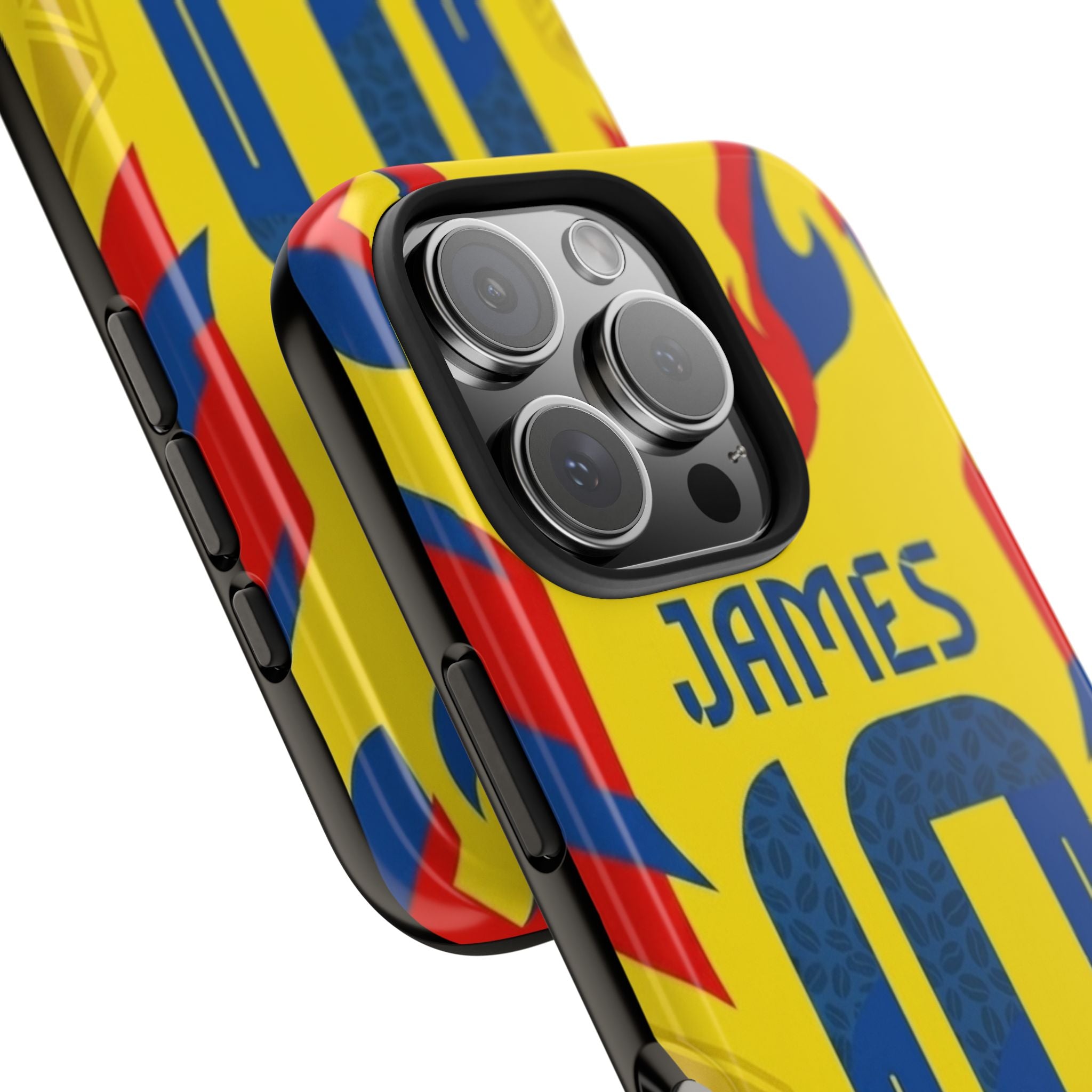 Soccer Phone Case — Yellow James #10 Jersey Design