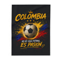 Colombia Soccer Fleece Blanket – "No Es Solo Fútbol, Es Pasión"