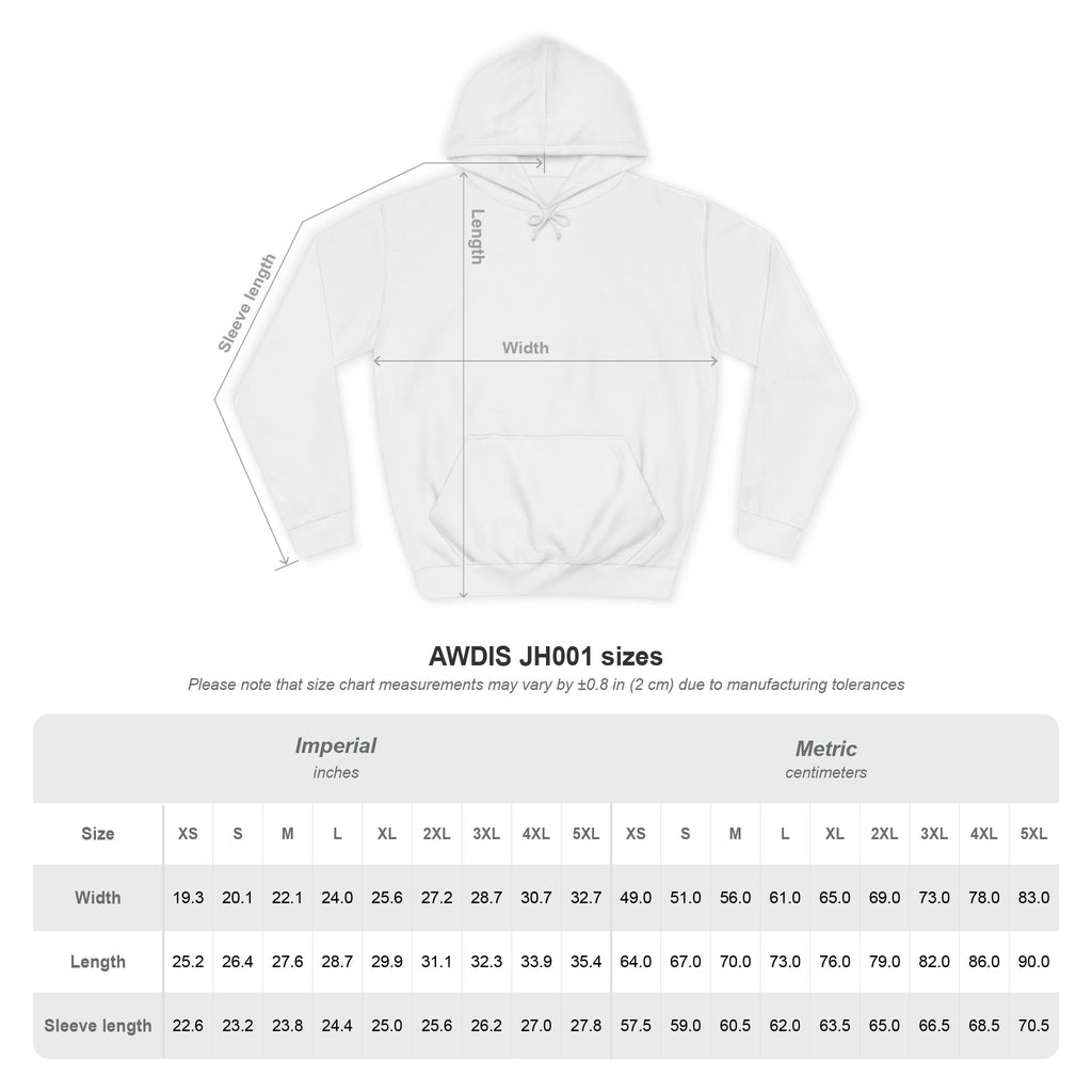 College Hoodie with Minimal Heart & Cloud Illustration — Cute Campus Sweatshirt