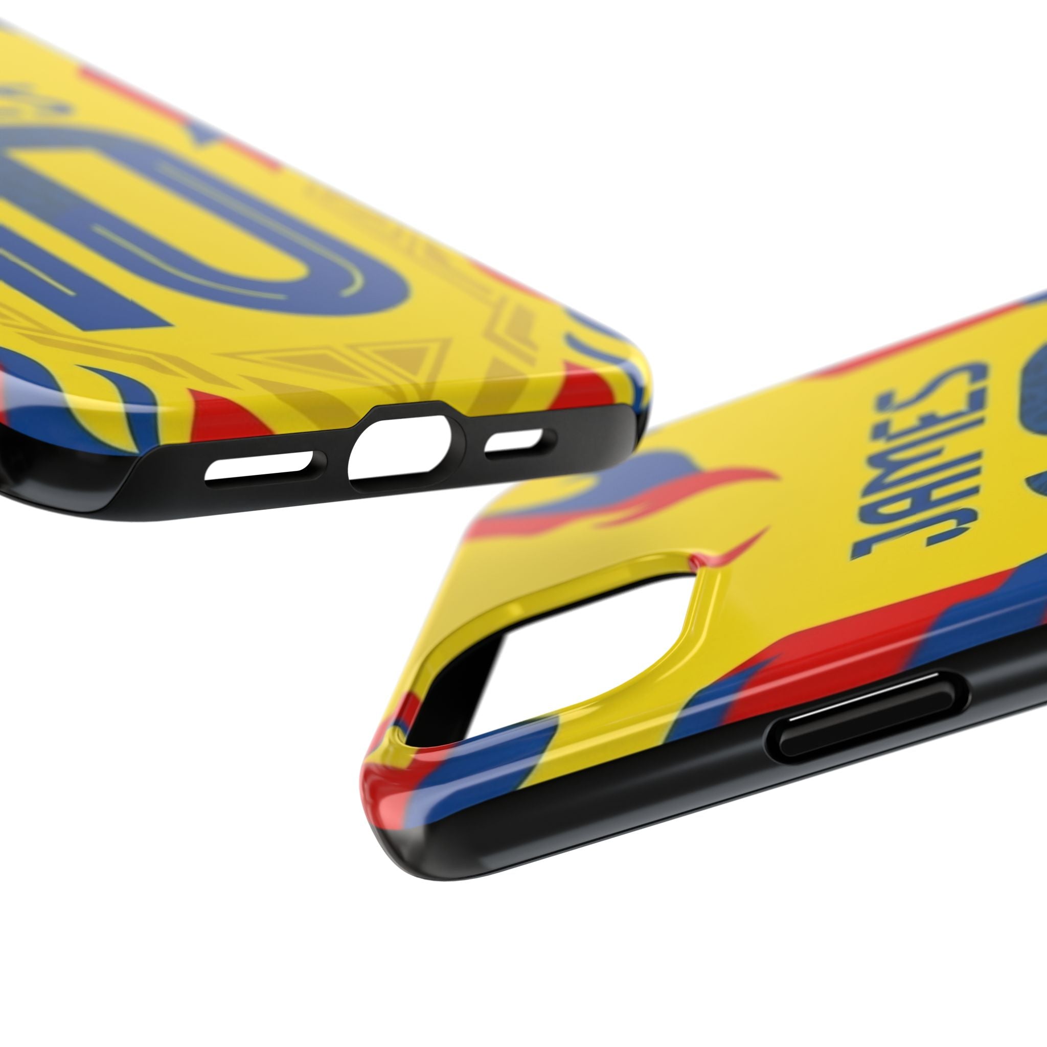 Soccer Phone Case — Yellow James #10 Jersey Design