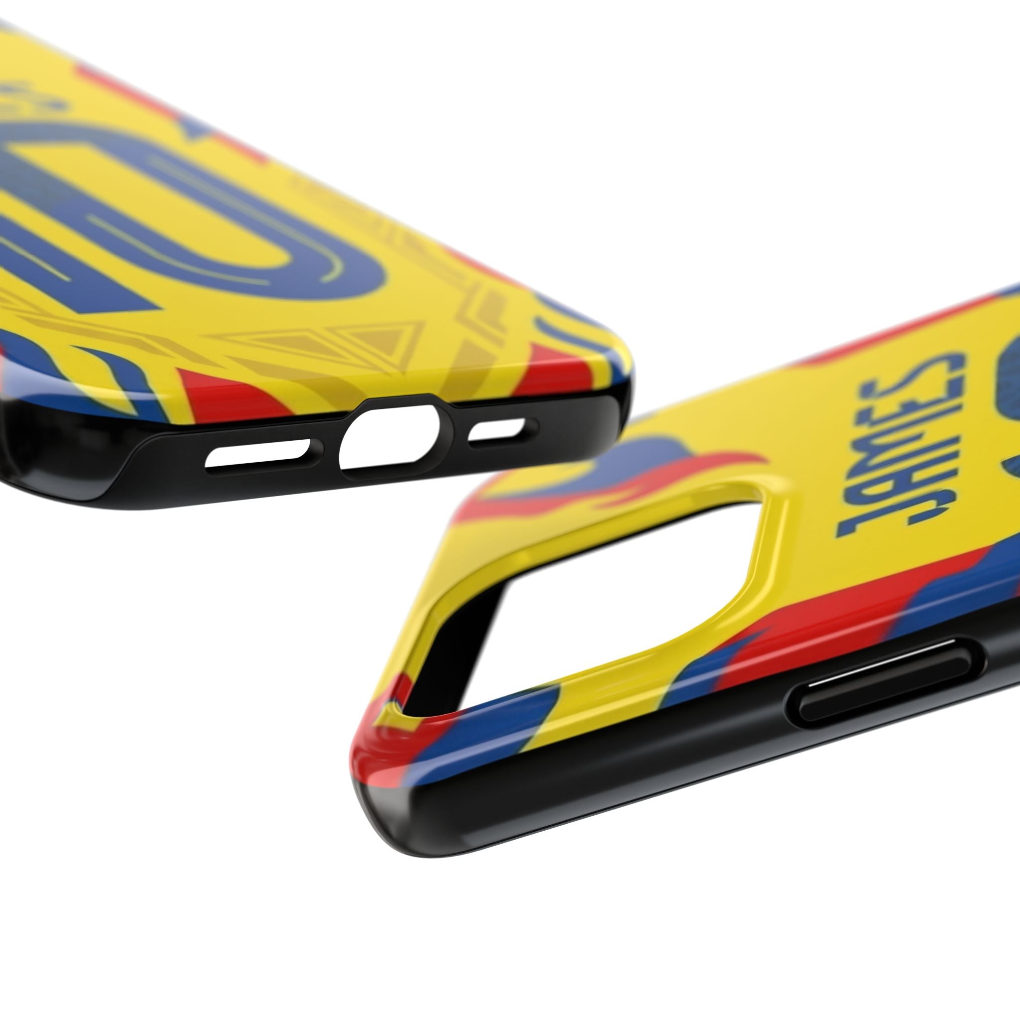 Soccer Phone Case — Yellow James #10 Jersey Design