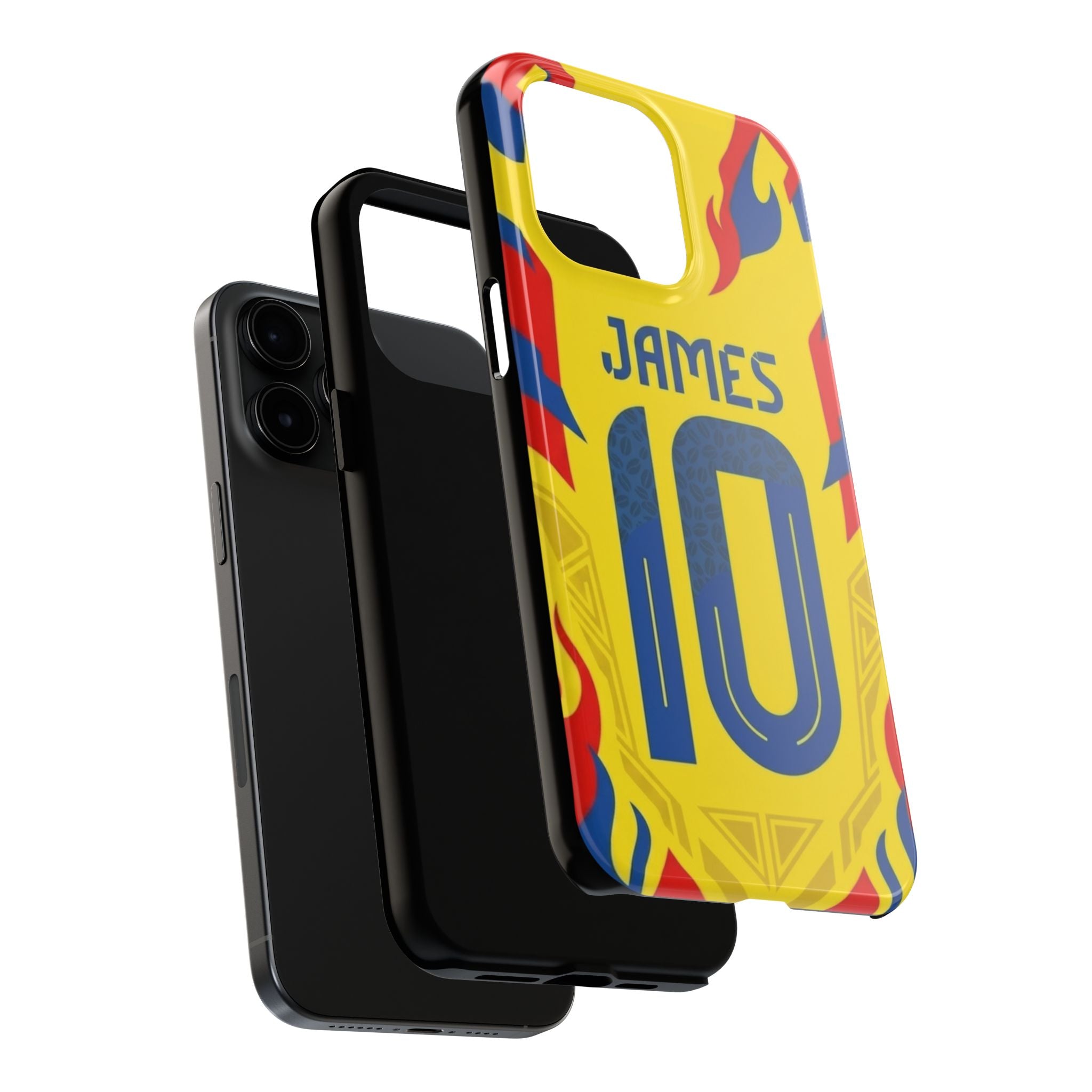 Soccer Phone Case — Yellow James #10 Jersey Design