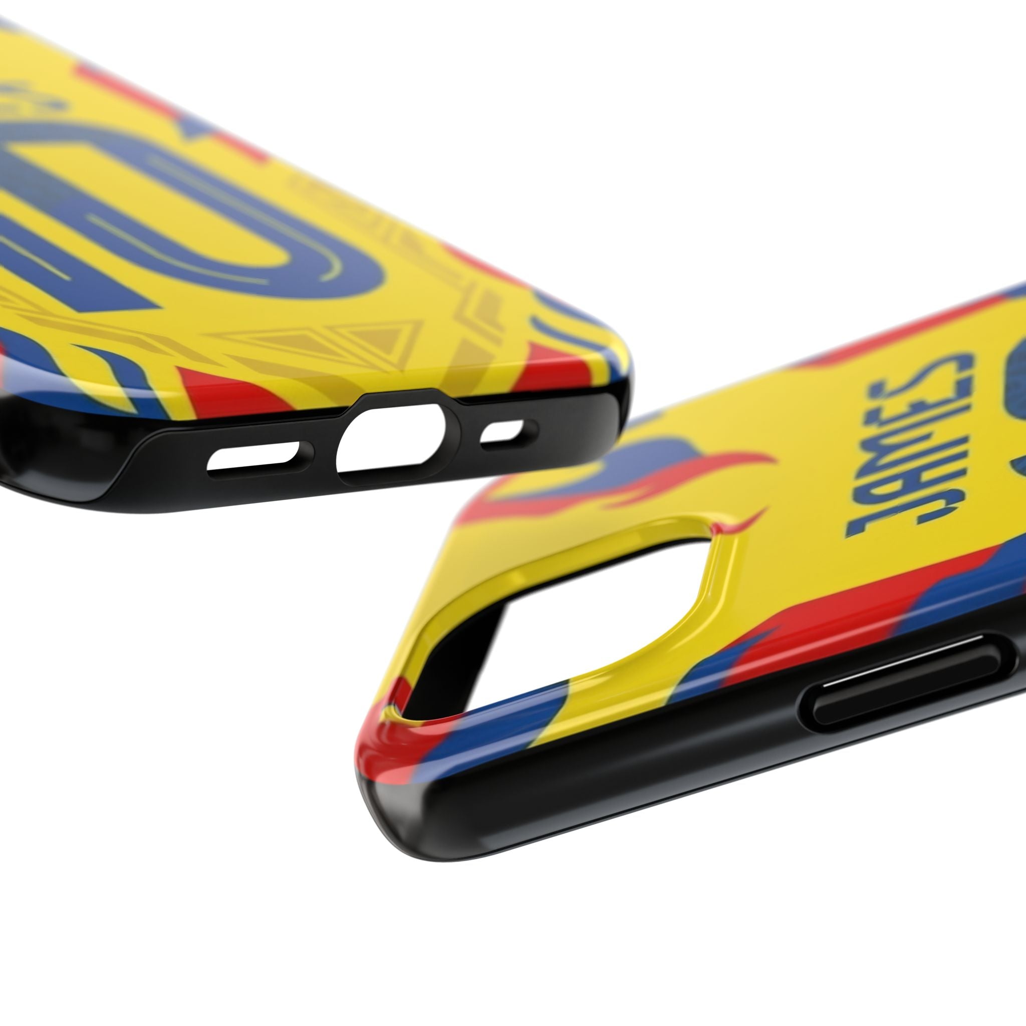 Soccer Phone Case — Yellow James #10 Jersey Design
