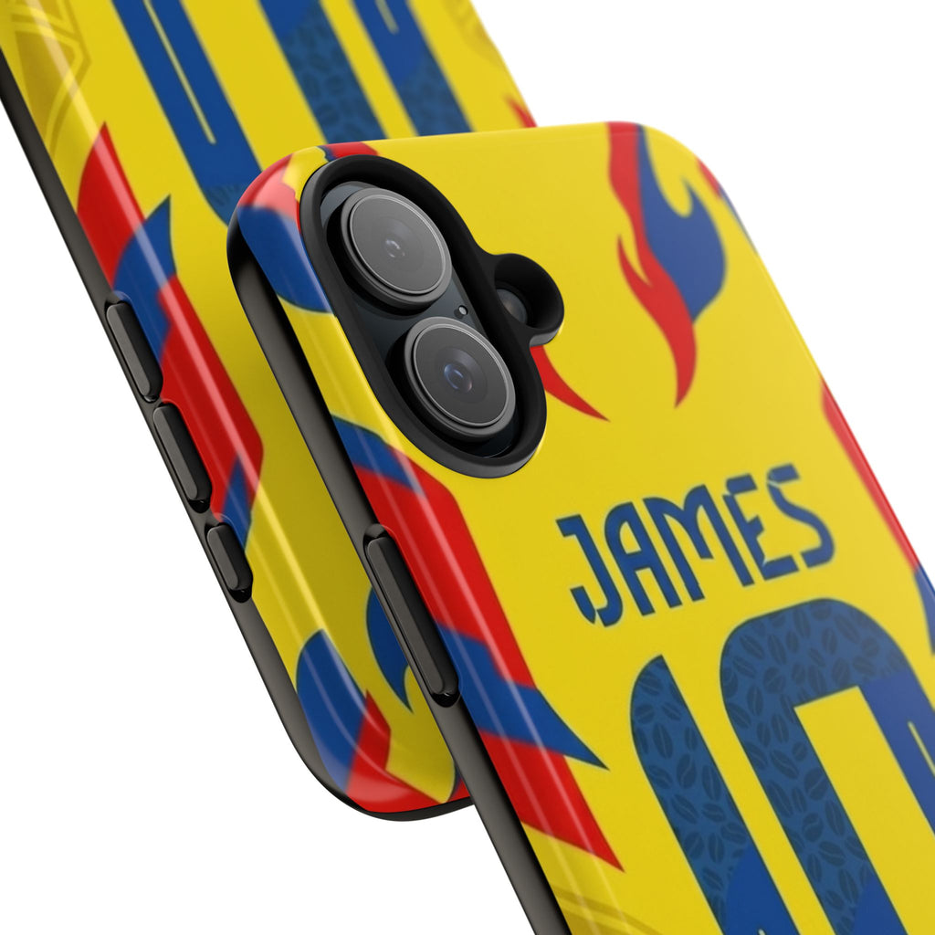 Soccer Phone Case — Yellow James #10 Jersey Design