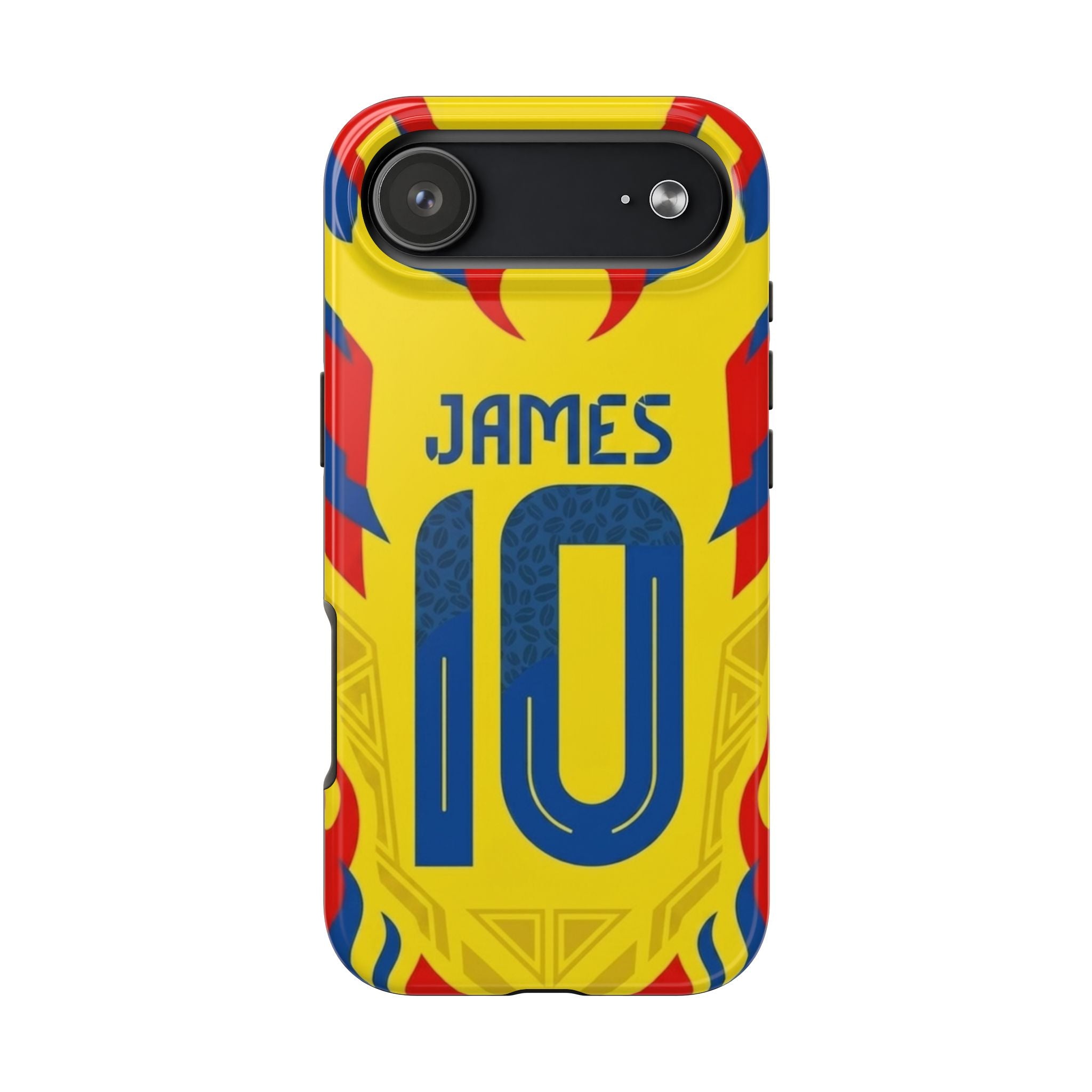 Soccer Phone Case — Yellow James #10 Jersey Design