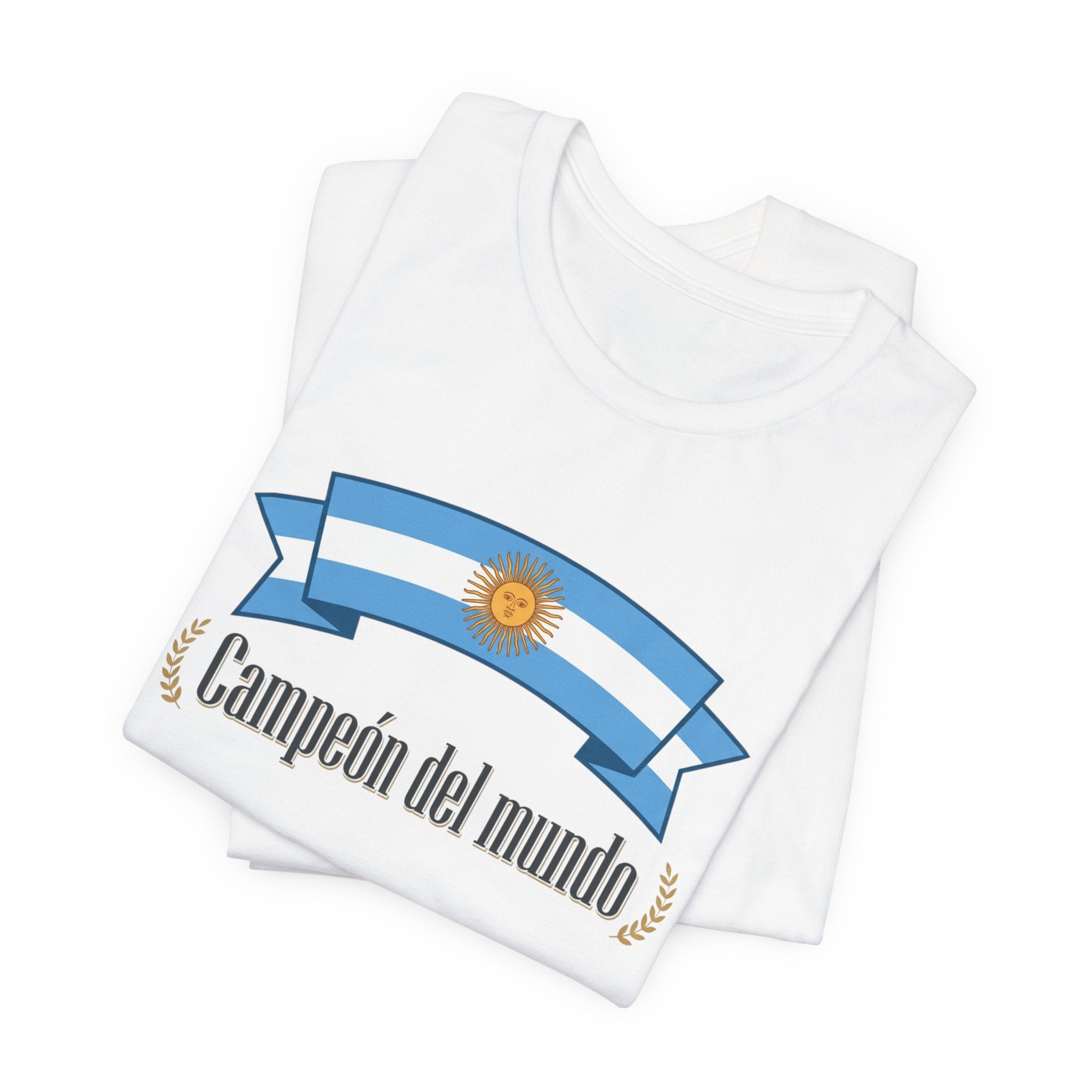 Campeón del Mundo Tee — Argentina Flag Soccer Champion T-Shirt