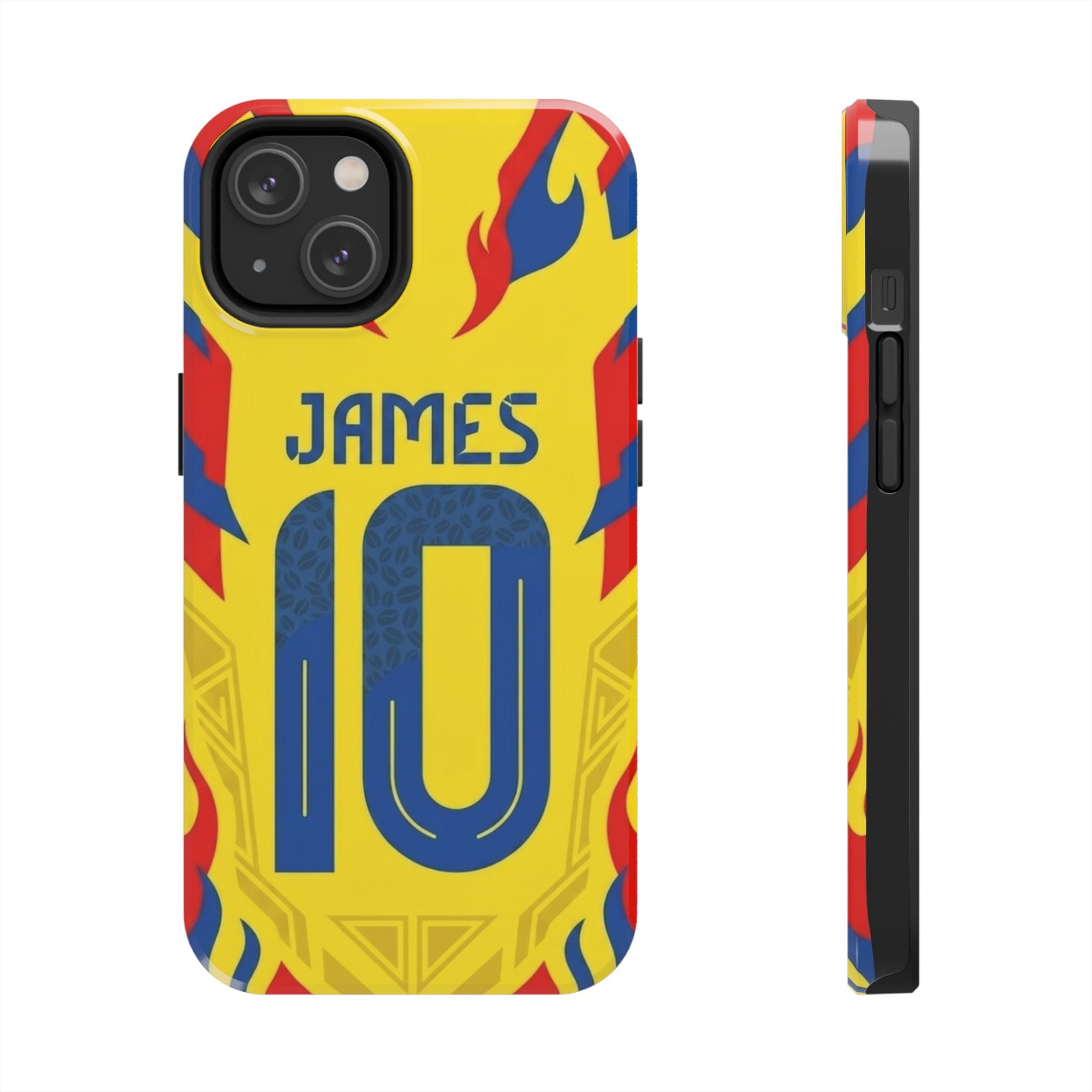 Soccer Phone Case — Yellow James #10 Jersey Design