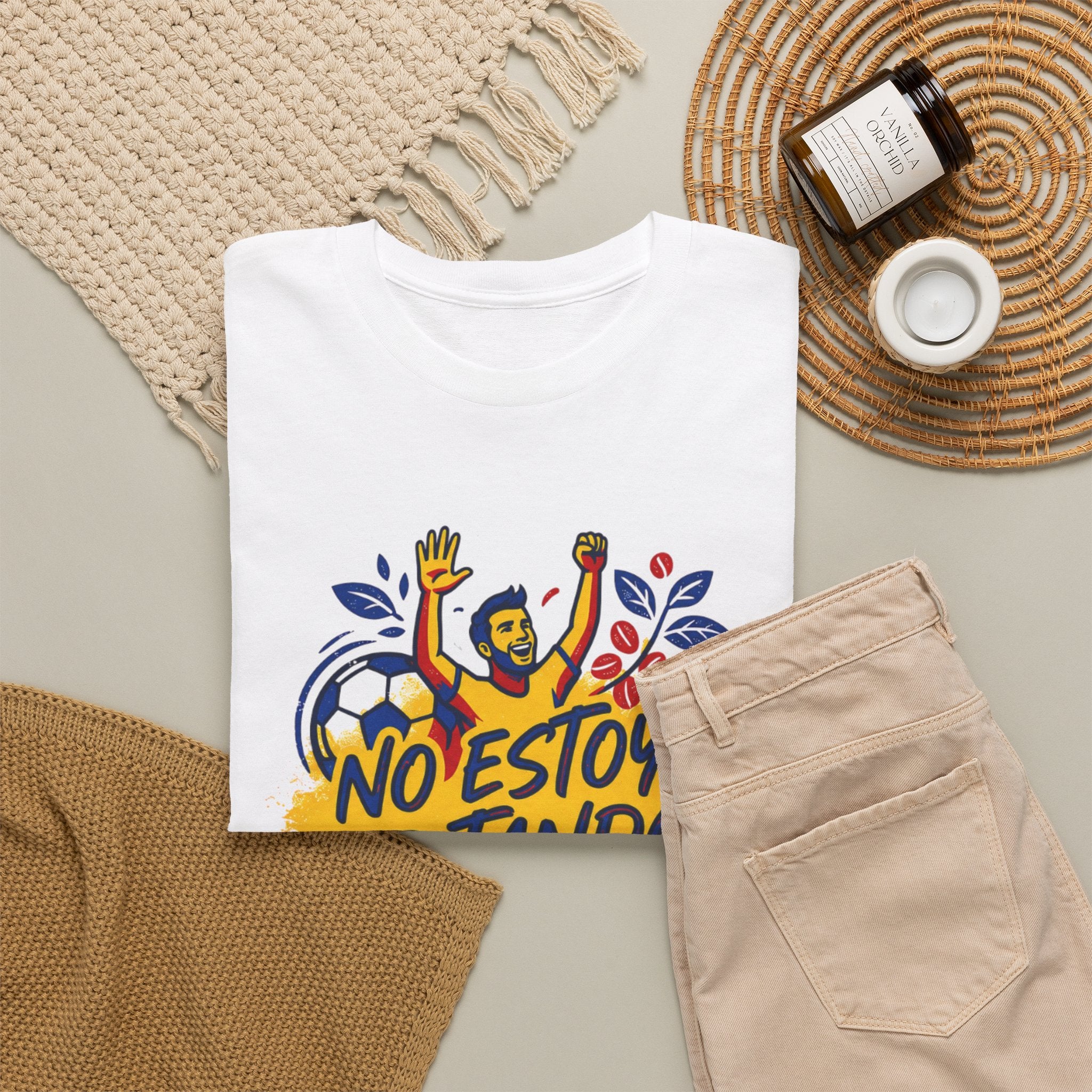 T-Shirt — "I'm Not Yelling, I'm Cheering" Colombian Pride Fan Tee