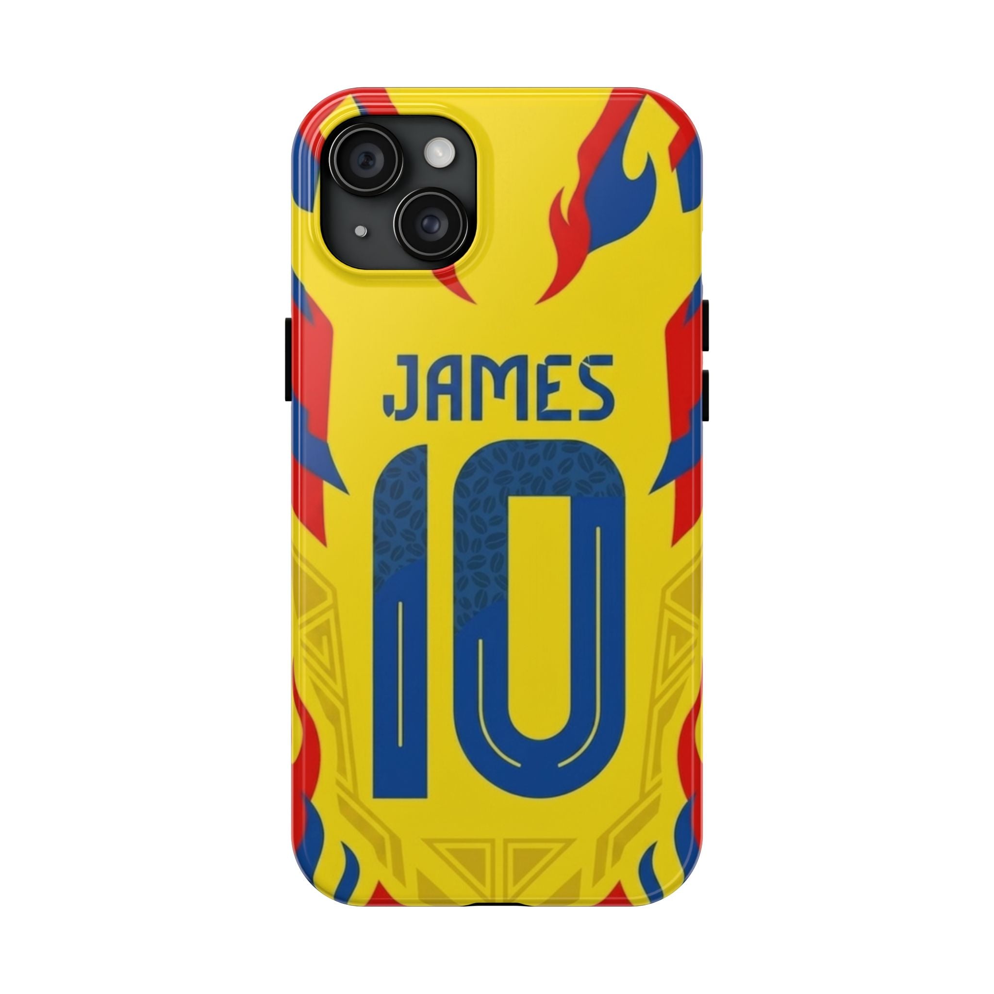 Soccer Phone Case — Yellow James #10 Jersey Design