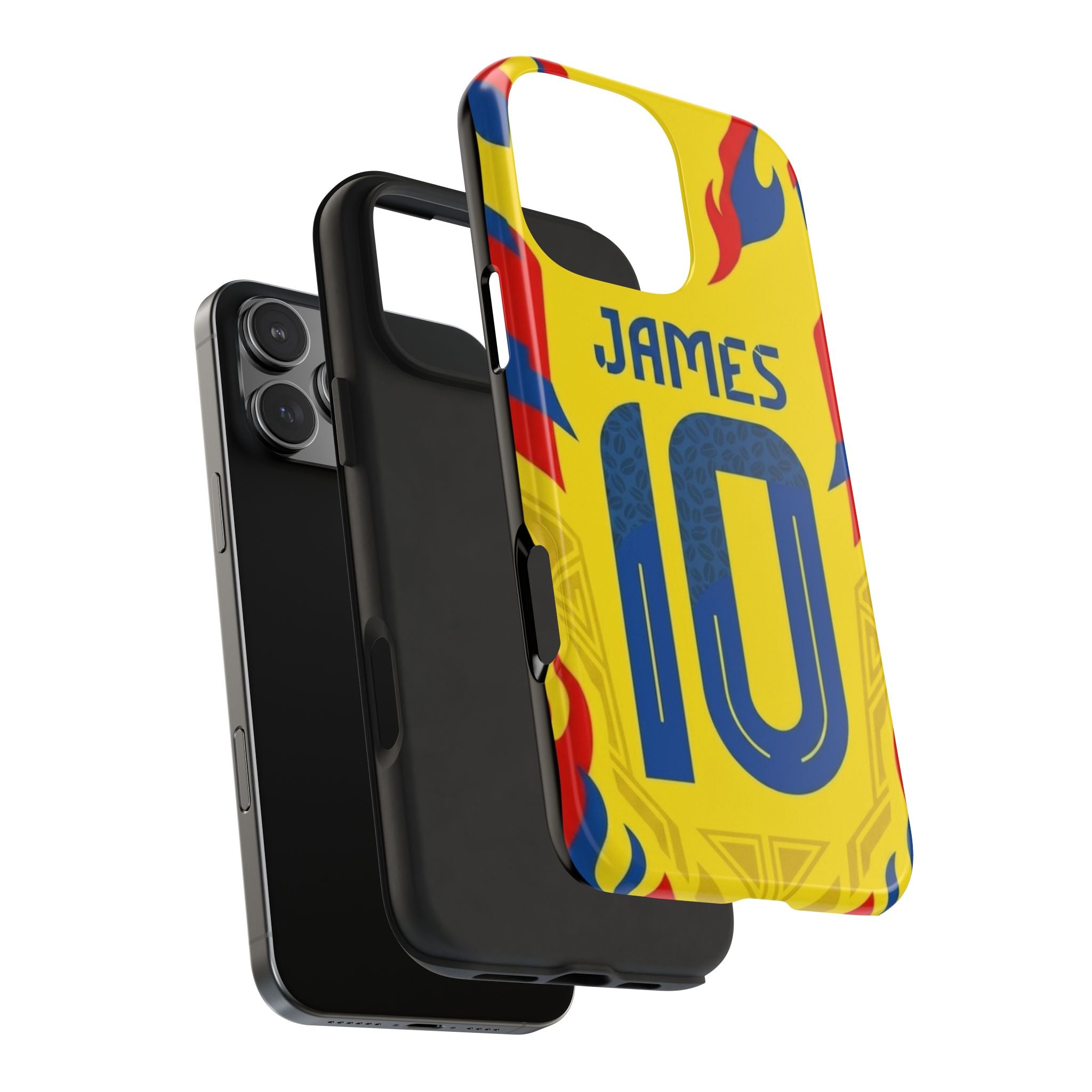 Soccer Phone Case — Yellow James #10 Jersey Design