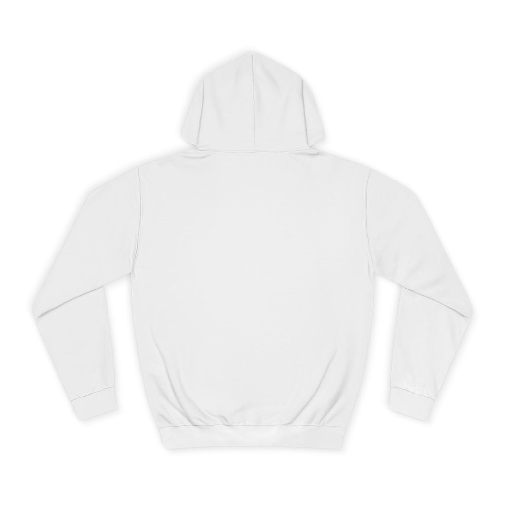 College Hoodie with Minimal Heart & Cloud Illustration — Cute Campus Sweatshirt