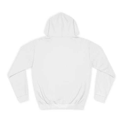 College Hoodie with Minimal Heart & Cloud Illustration — Cute Campus Sweatshirt