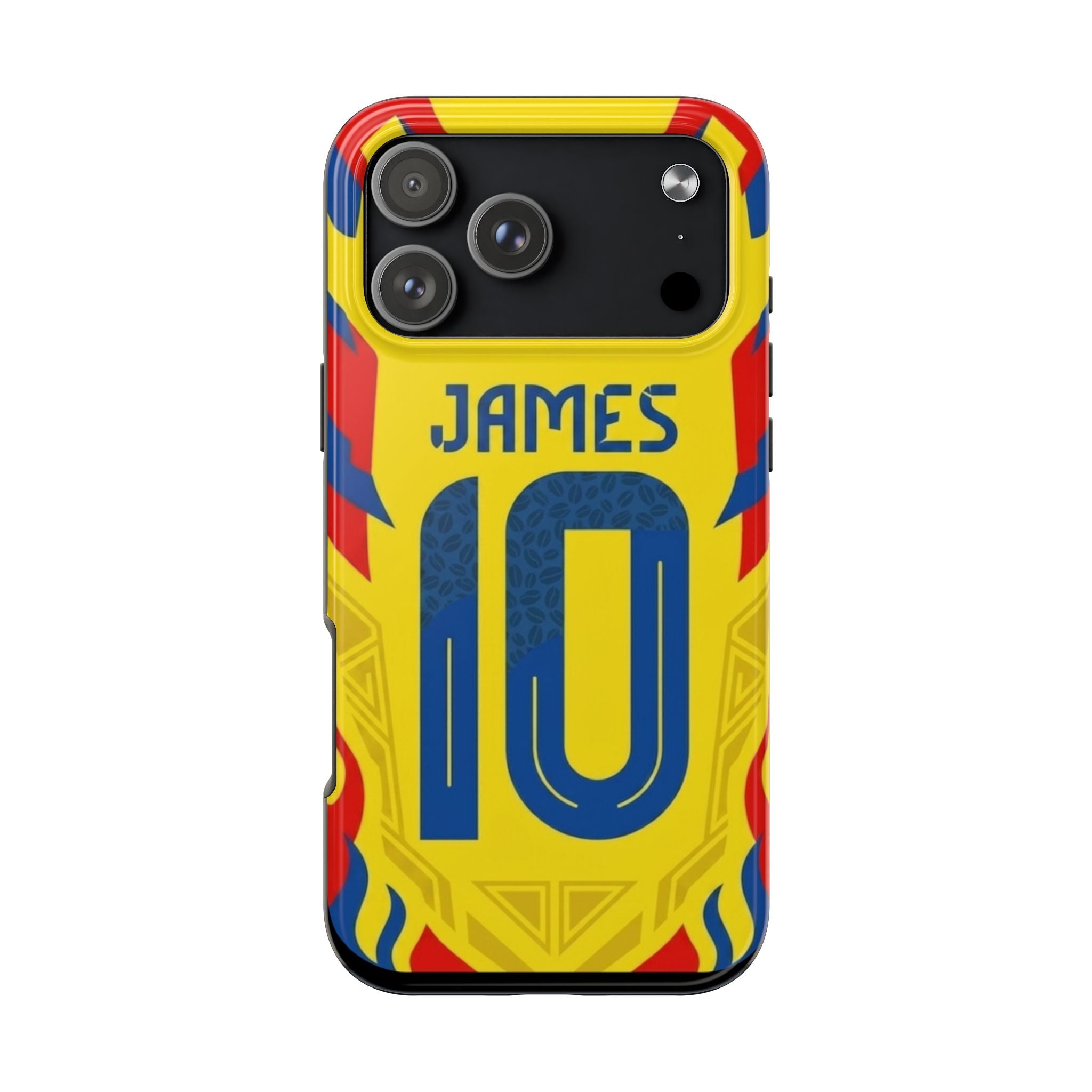 Soccer Phone Case — Yellow James #10 Jersey Design