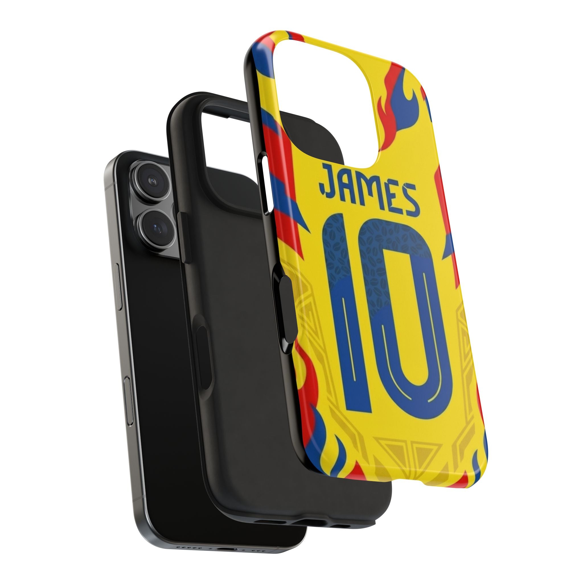 Soccer Phone Case — Yellow James #10 Jersey Design