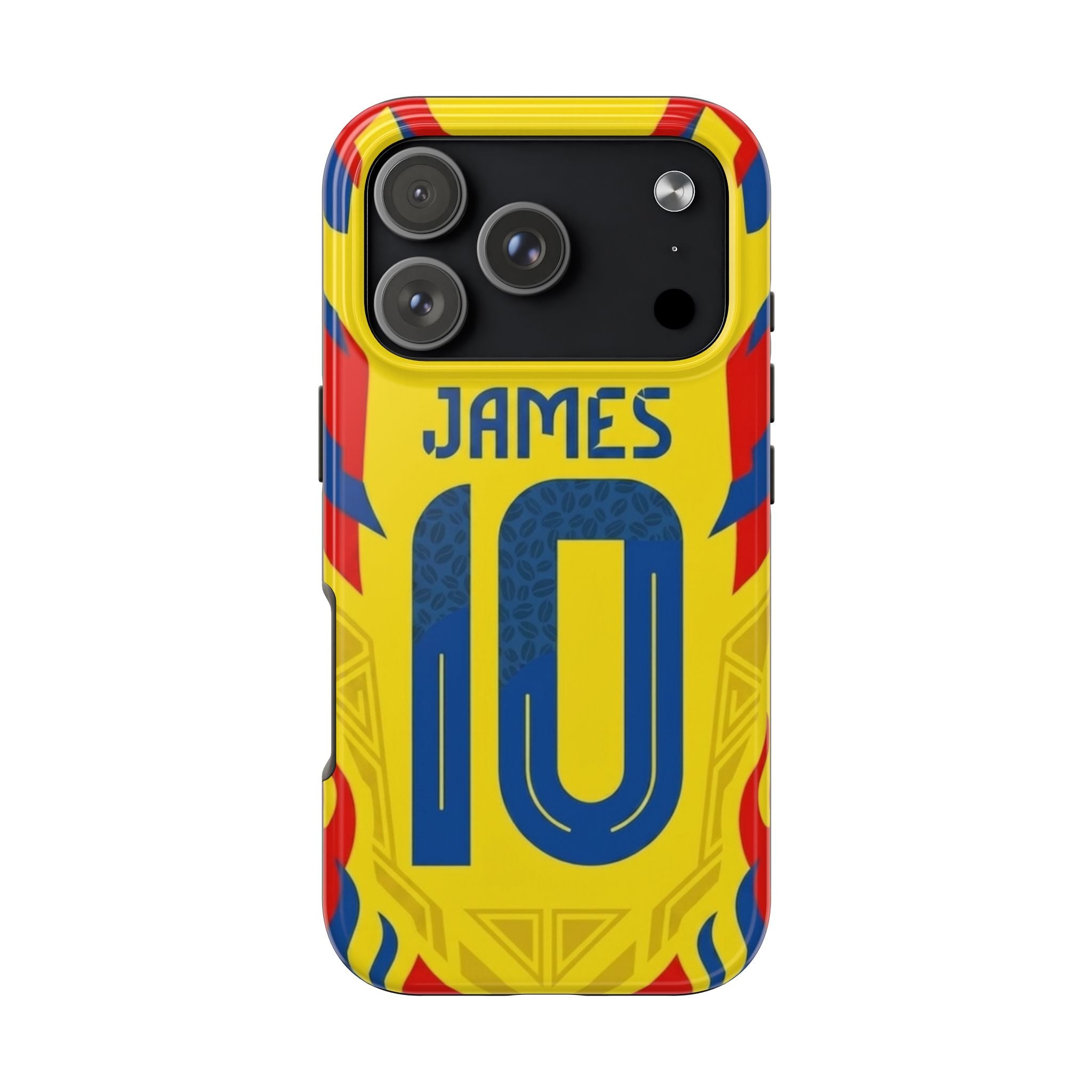 Soccer Phone Case — Yellow James #10 Jersey Design