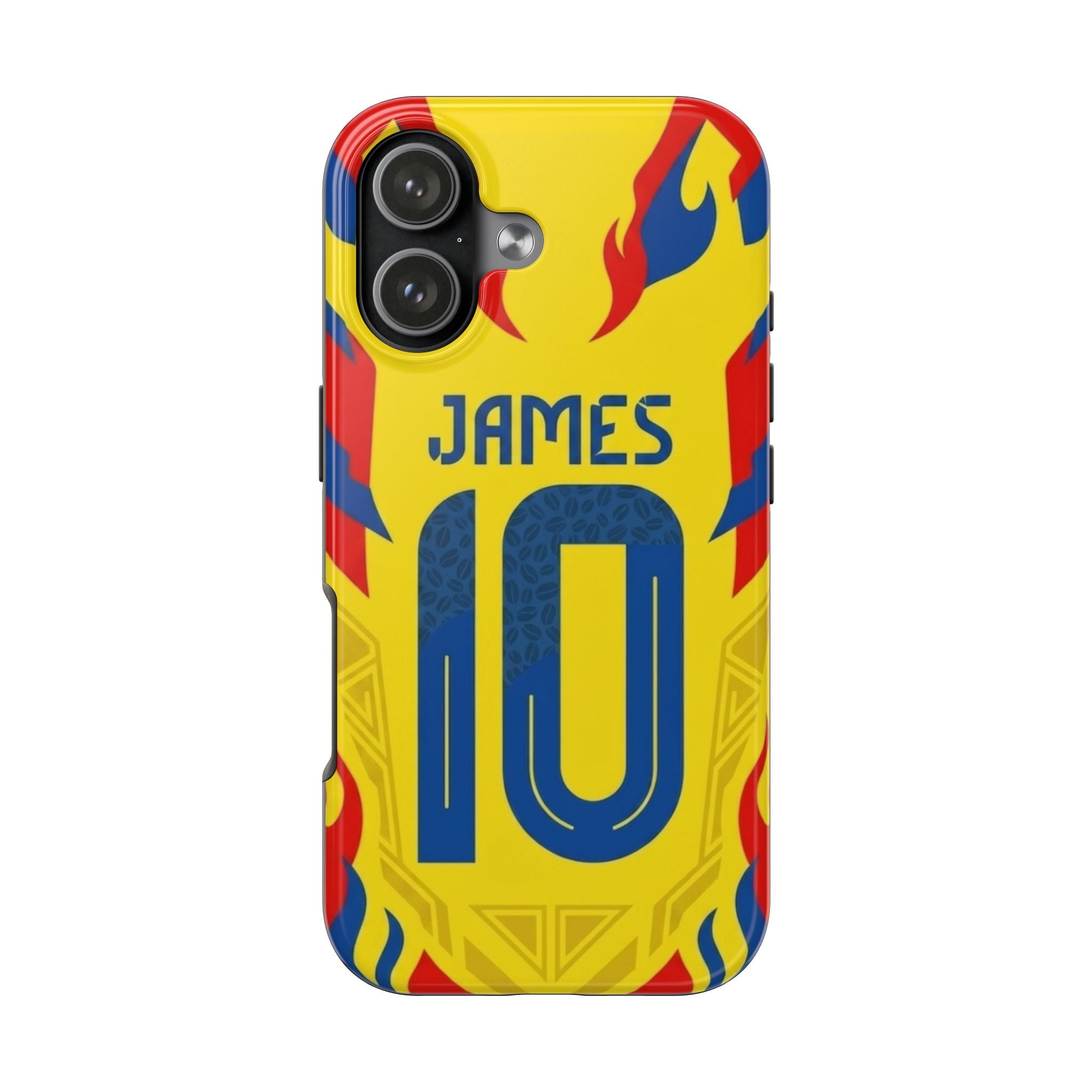 Soccer Phone Case — Yellow James #10 Jersey Design
