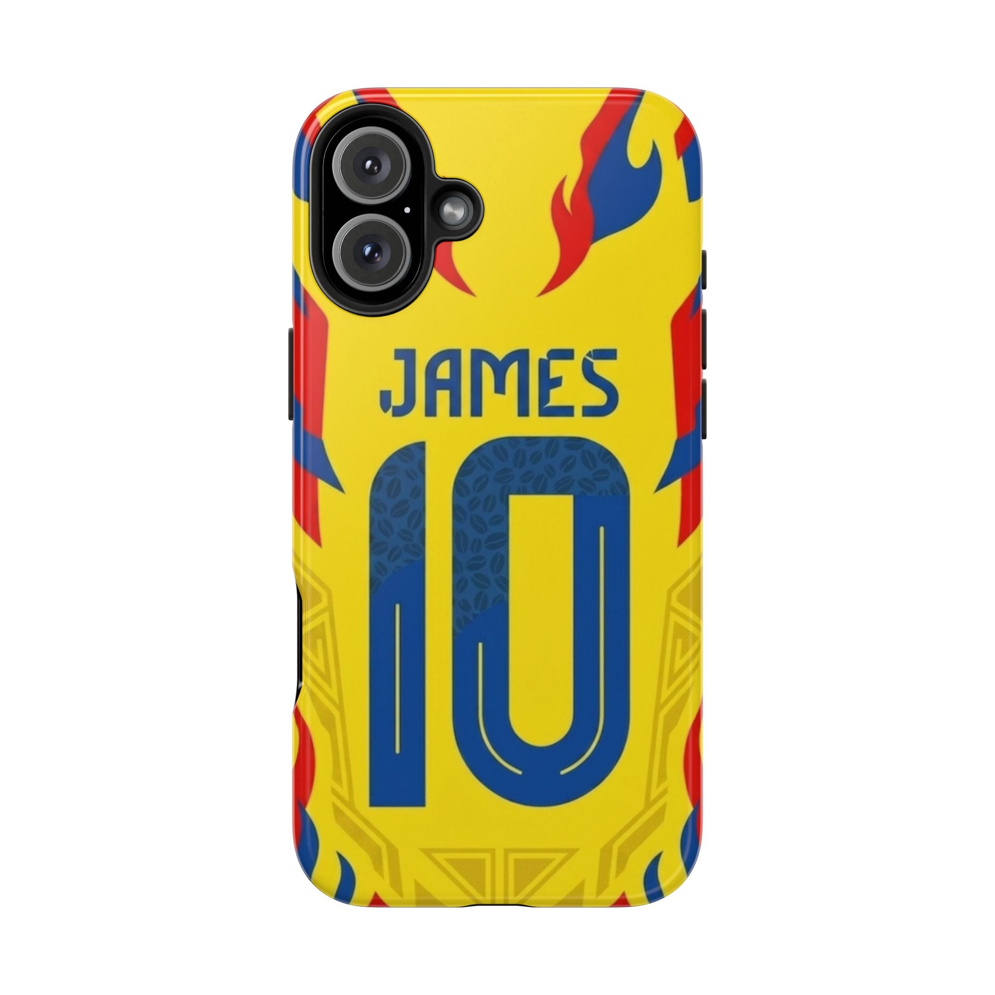 Soccer Phone Case — Yellow James #10 Jersey Design