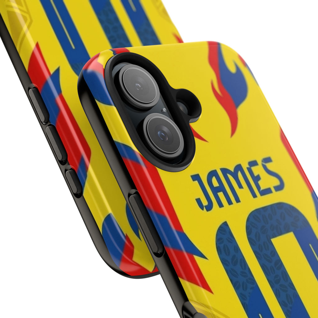 Soccer Phone Case — Yellow James #10 Jersey Design