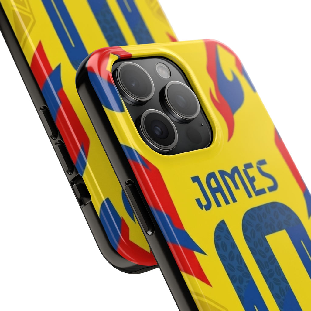 Soccer Phone Case — Yellow James #10 Jersey Design