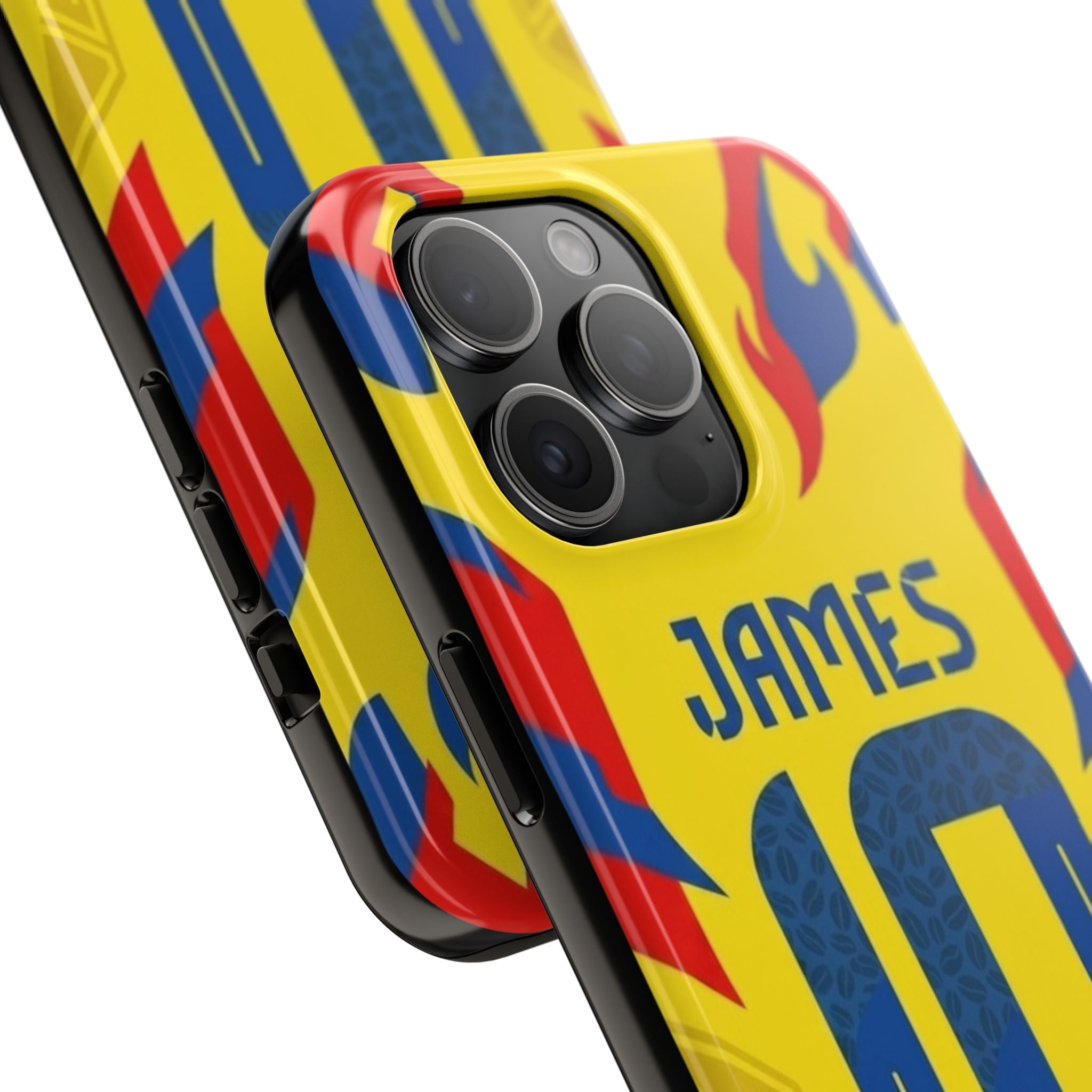 Soccer Phone Case — Yellow James #10 Jersey Design