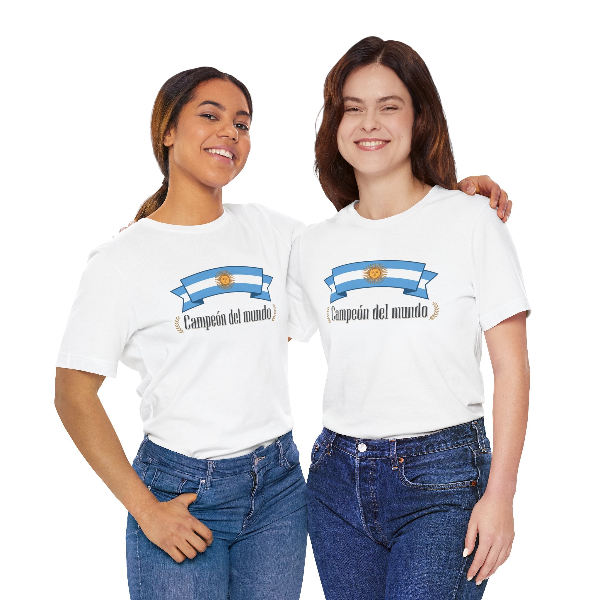 Campeón del Mundo Tee — Argentina Flag Soccer Champion T-Shirt