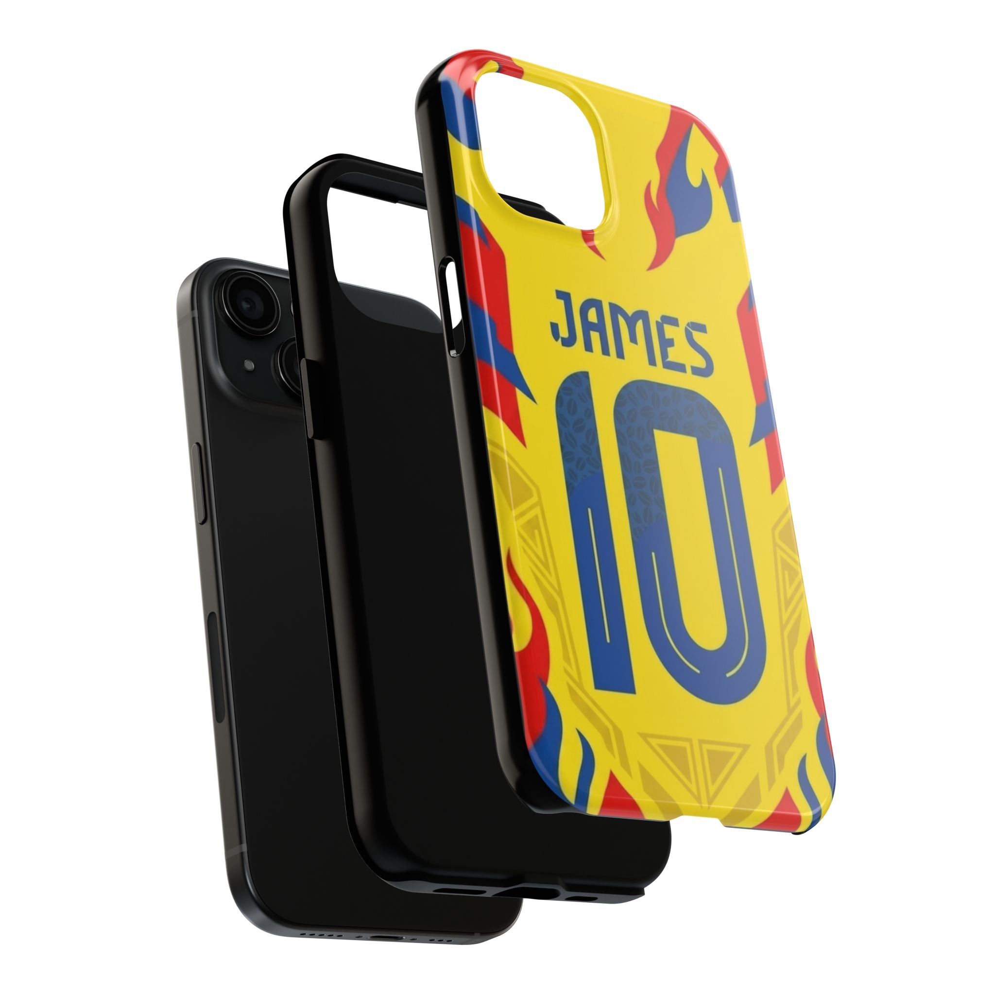 Soccer Phone Case — Yellow James #10 Jersey Design