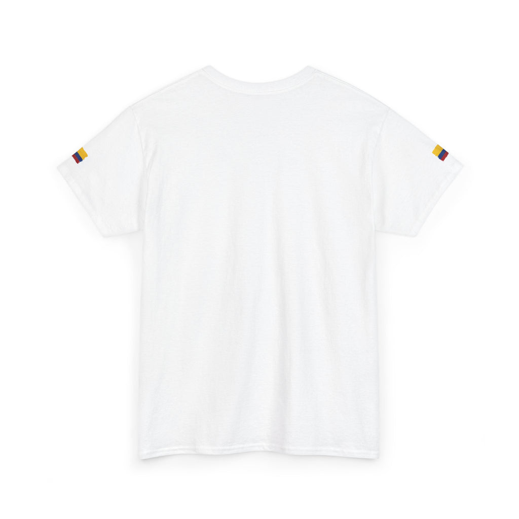 T-Shirt — "No Estoy Gritando, Estoy Apoyando" Colombian Pride Fan Tee, camiseta con banderas de Colombia