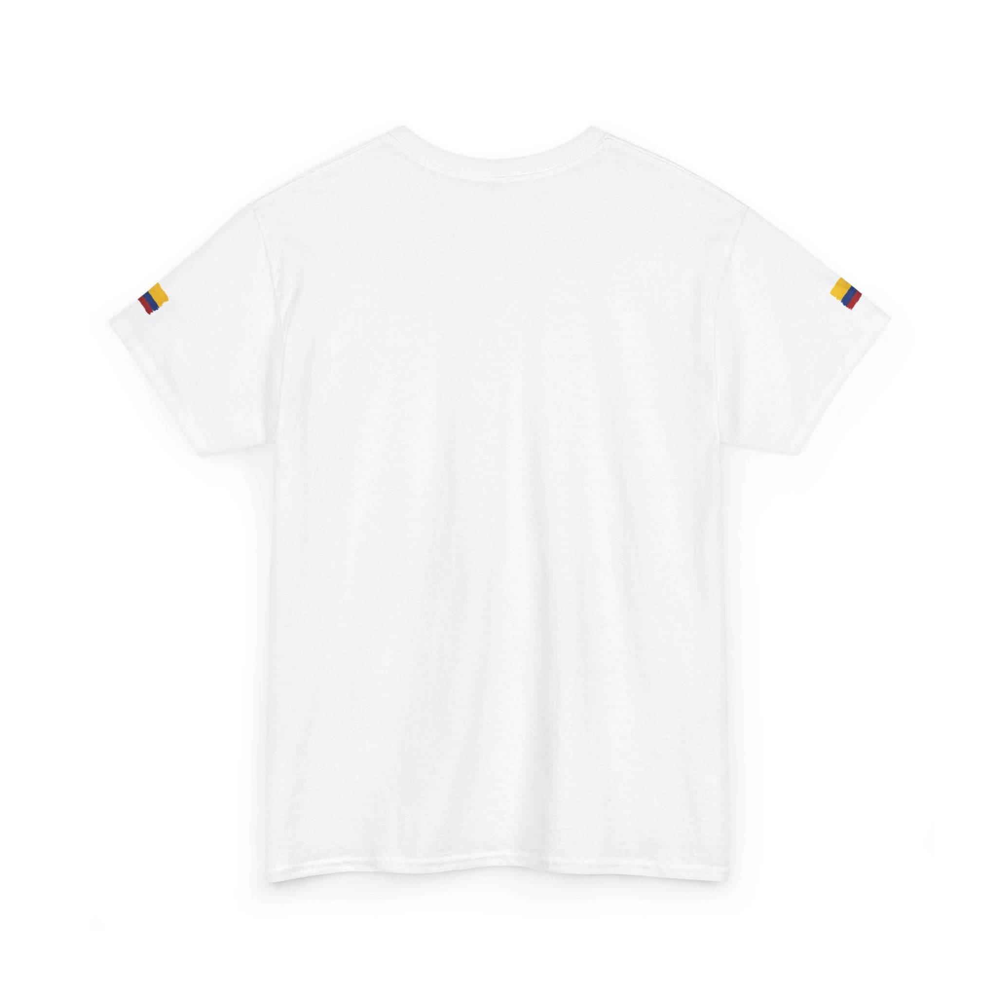 T-Shirt — "No Estoy Gritando, Estoy Apoyando" Colombian Pride Fan Tee, camiseta con banderas de Colombia