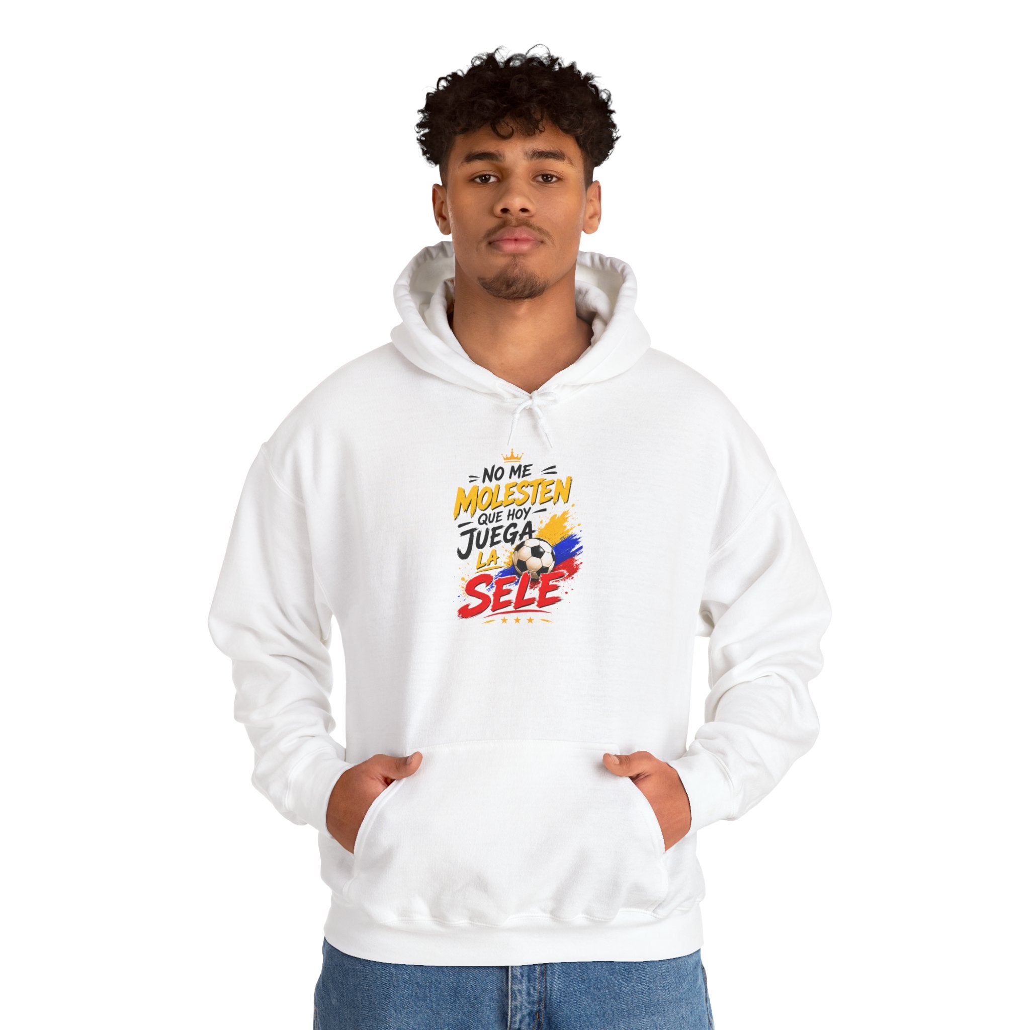 Hoodie - "No Me Molesten, Que Juega la Sele" Colombia Flag Soccer Fan Pullover