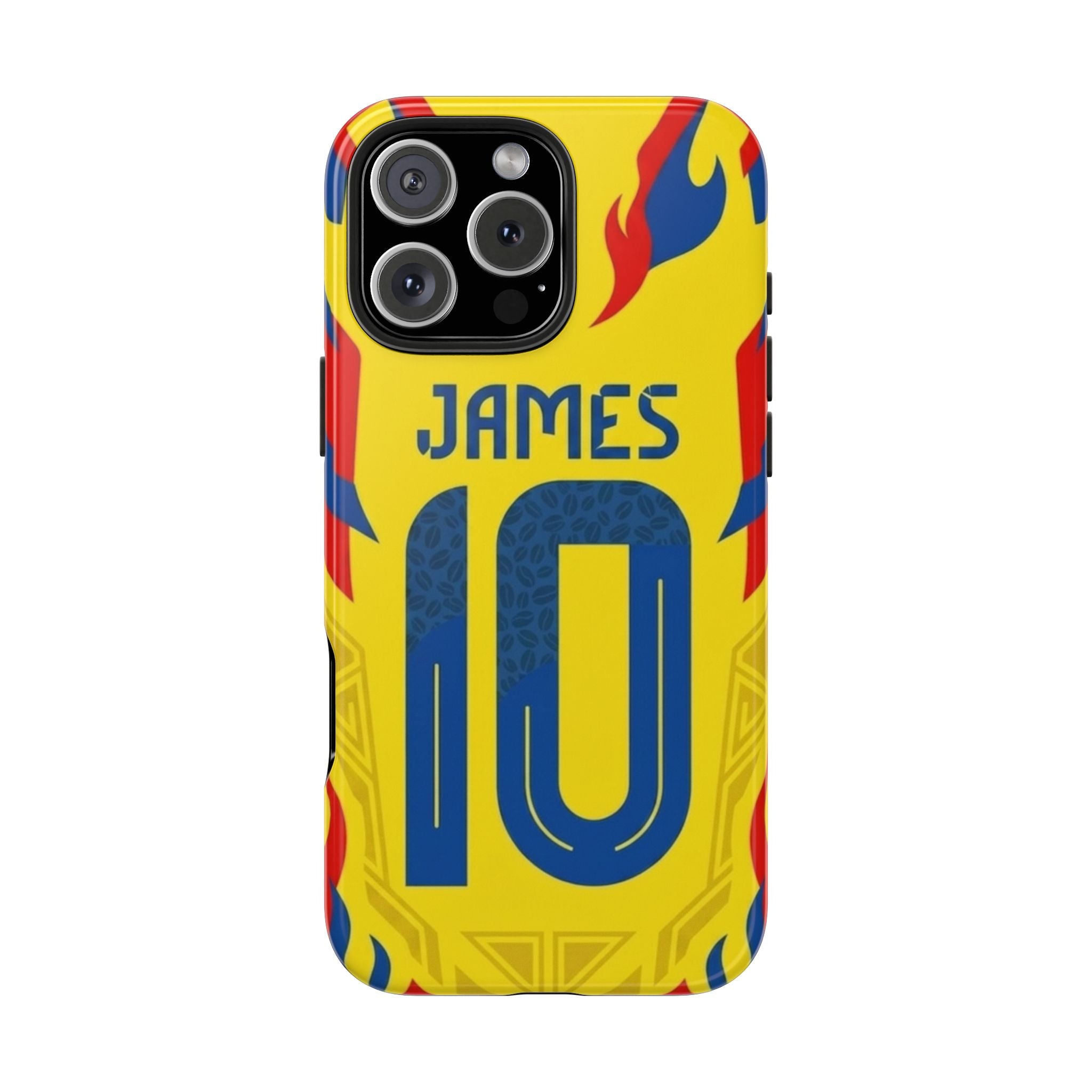 Soccer Phone Case — Yellow James #10 Jersey Design
