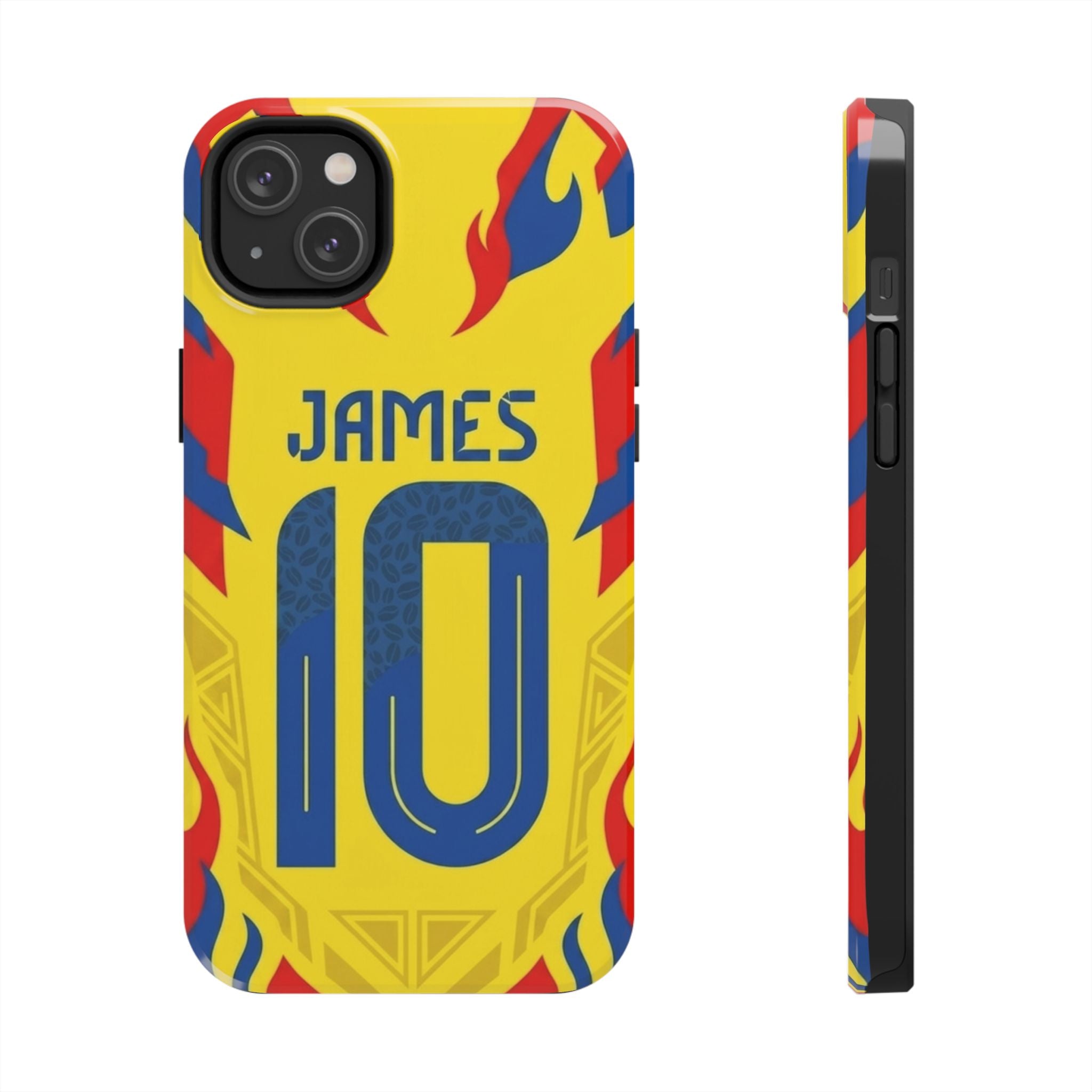 Soccer Phone Case — Yellow James #10 Jersey Design