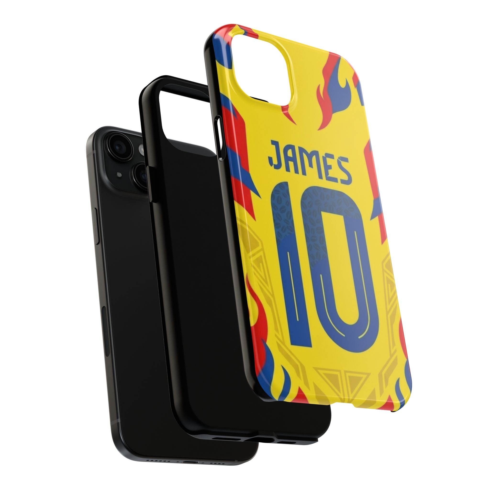Soccer Phone Case — Yellow James #10 Jersey Design