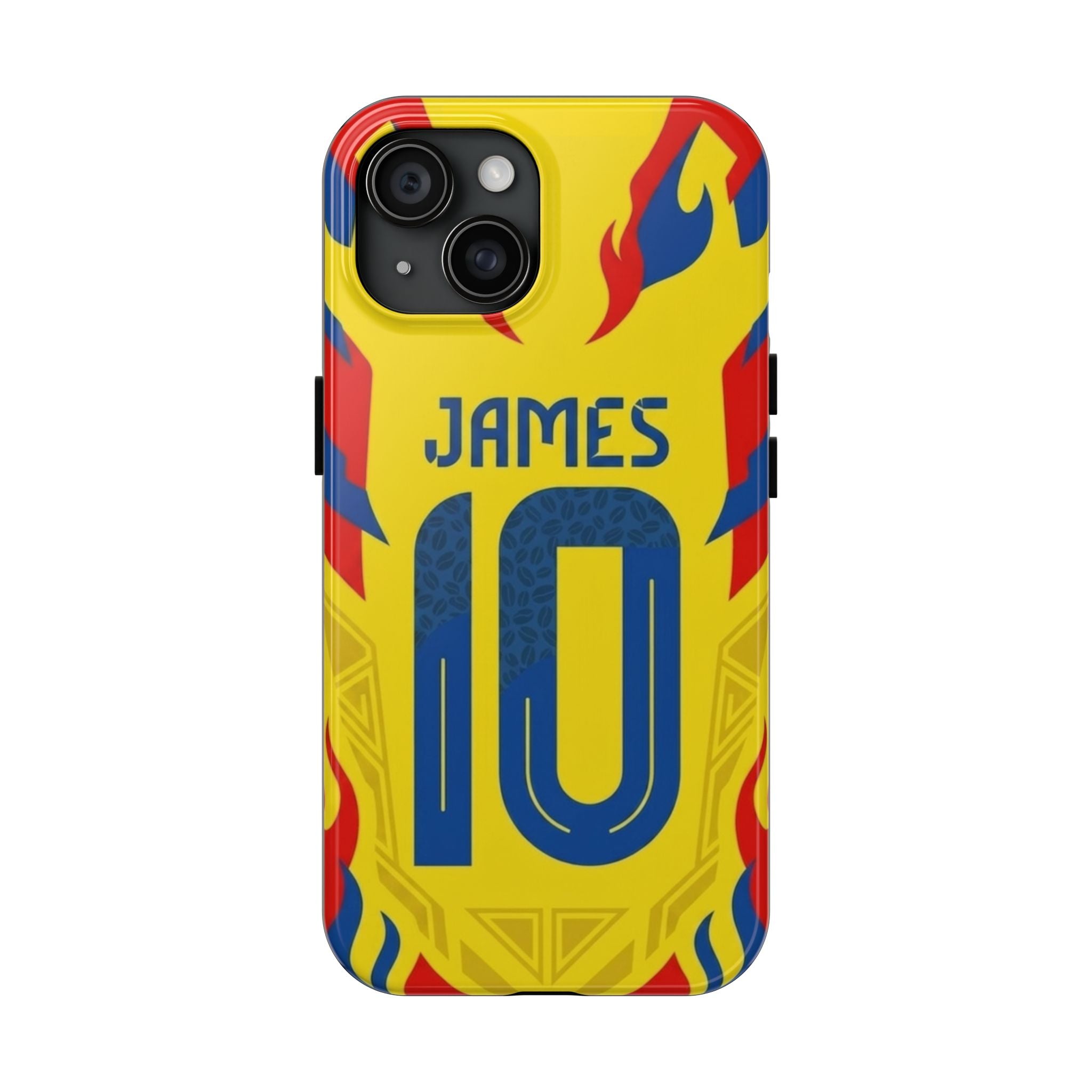 Soccer Phone Case — Yellow James #10 Jersey Design