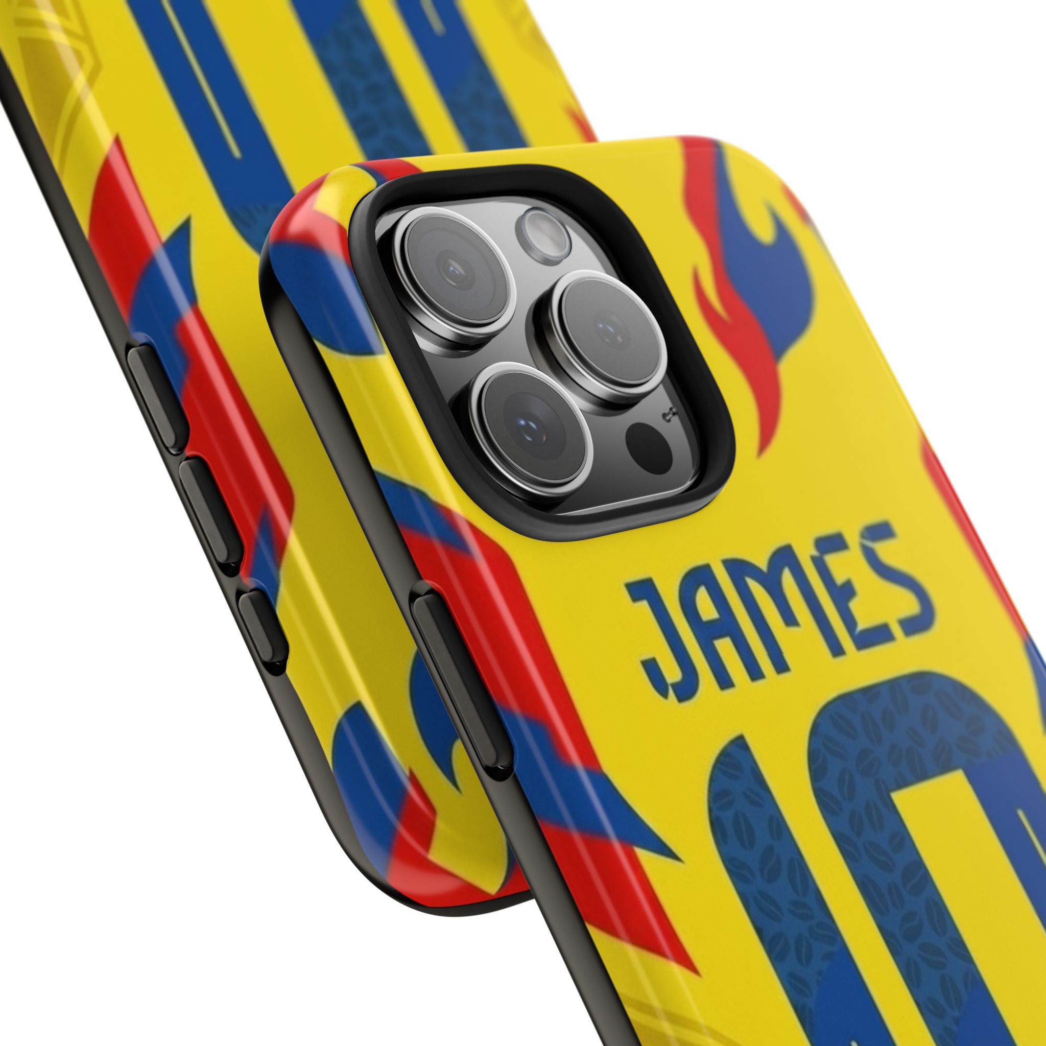 Soccer Phone Case — Yellow James #10 Jersey Design