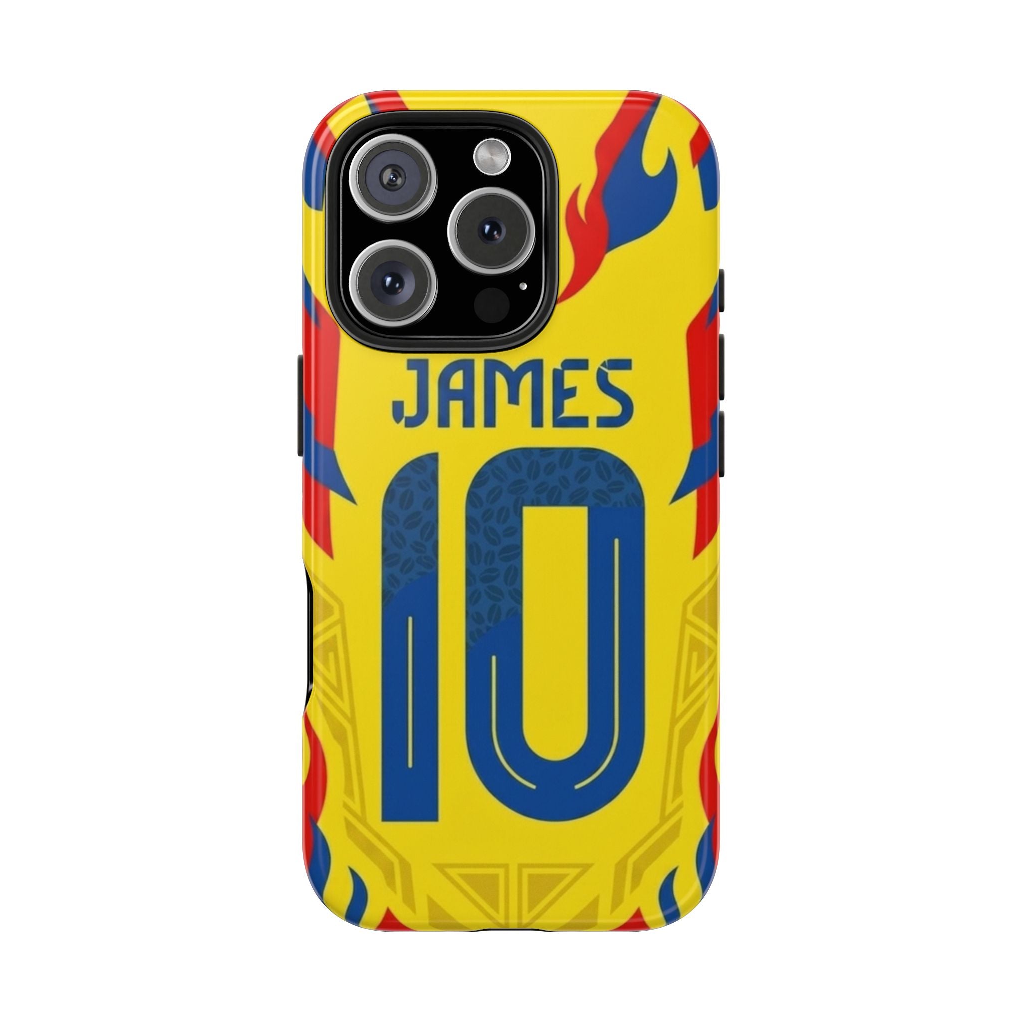 Soccer Phone Case — Yellow James #10 Jersey Design