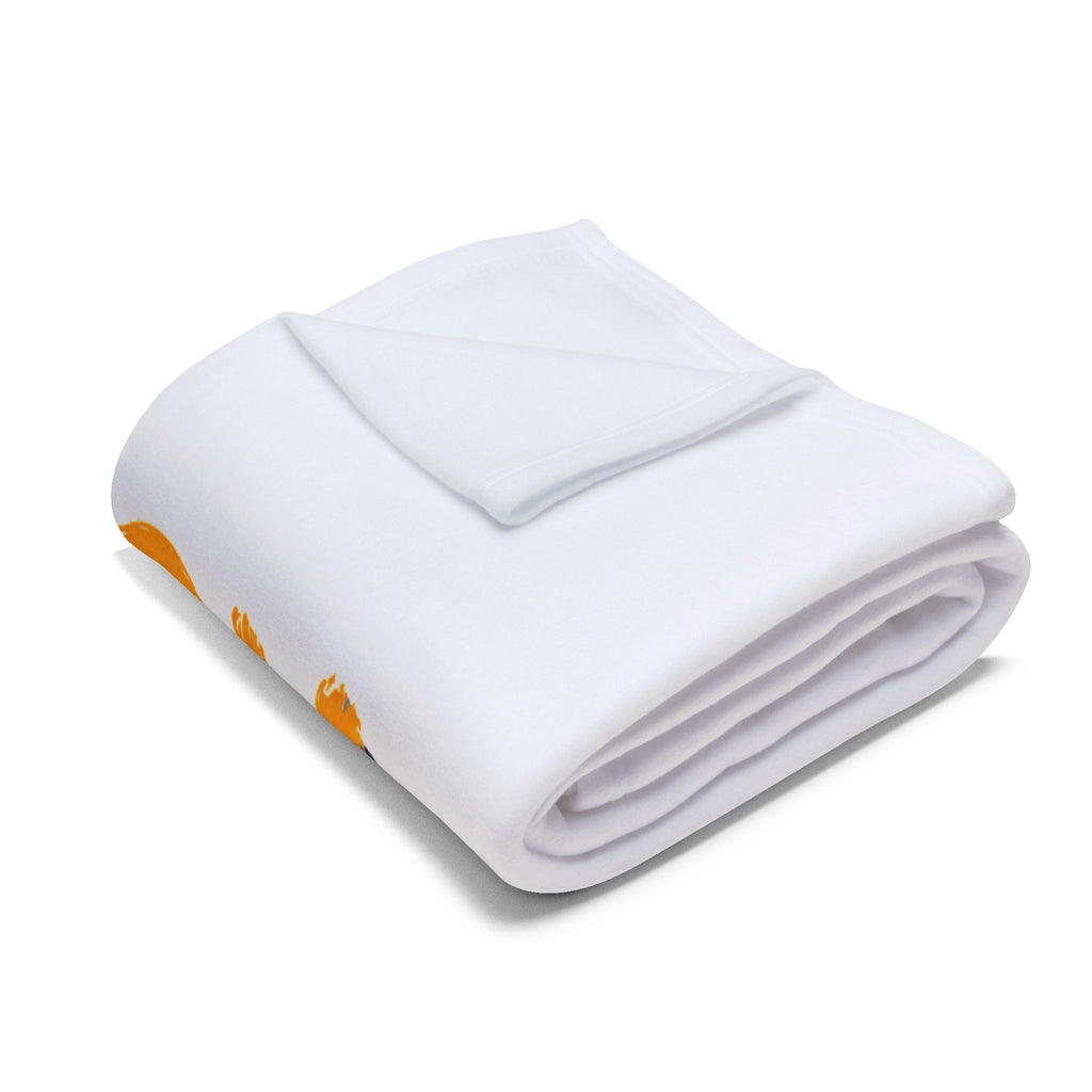 Colombia Soccer Fleece Blanket – "No Es Solo Fútbol, Es Pasión" Blanco