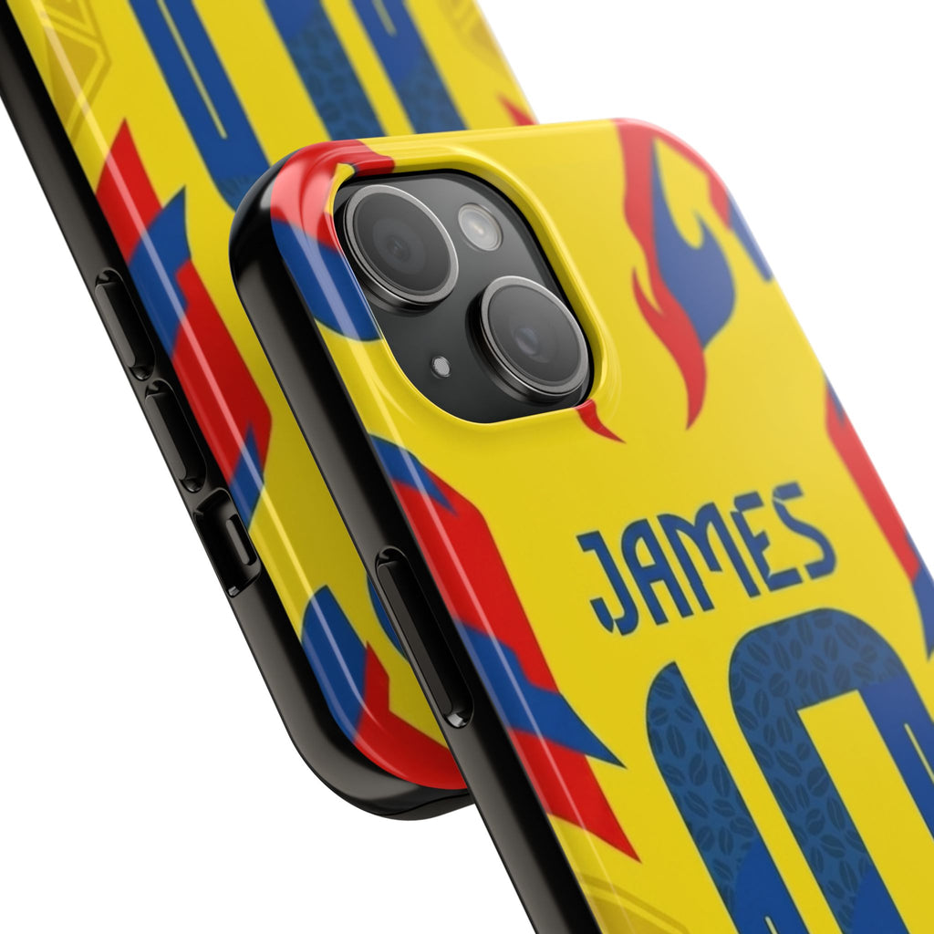 Soccer Phone Case — Yellow James #10 Jersey Design