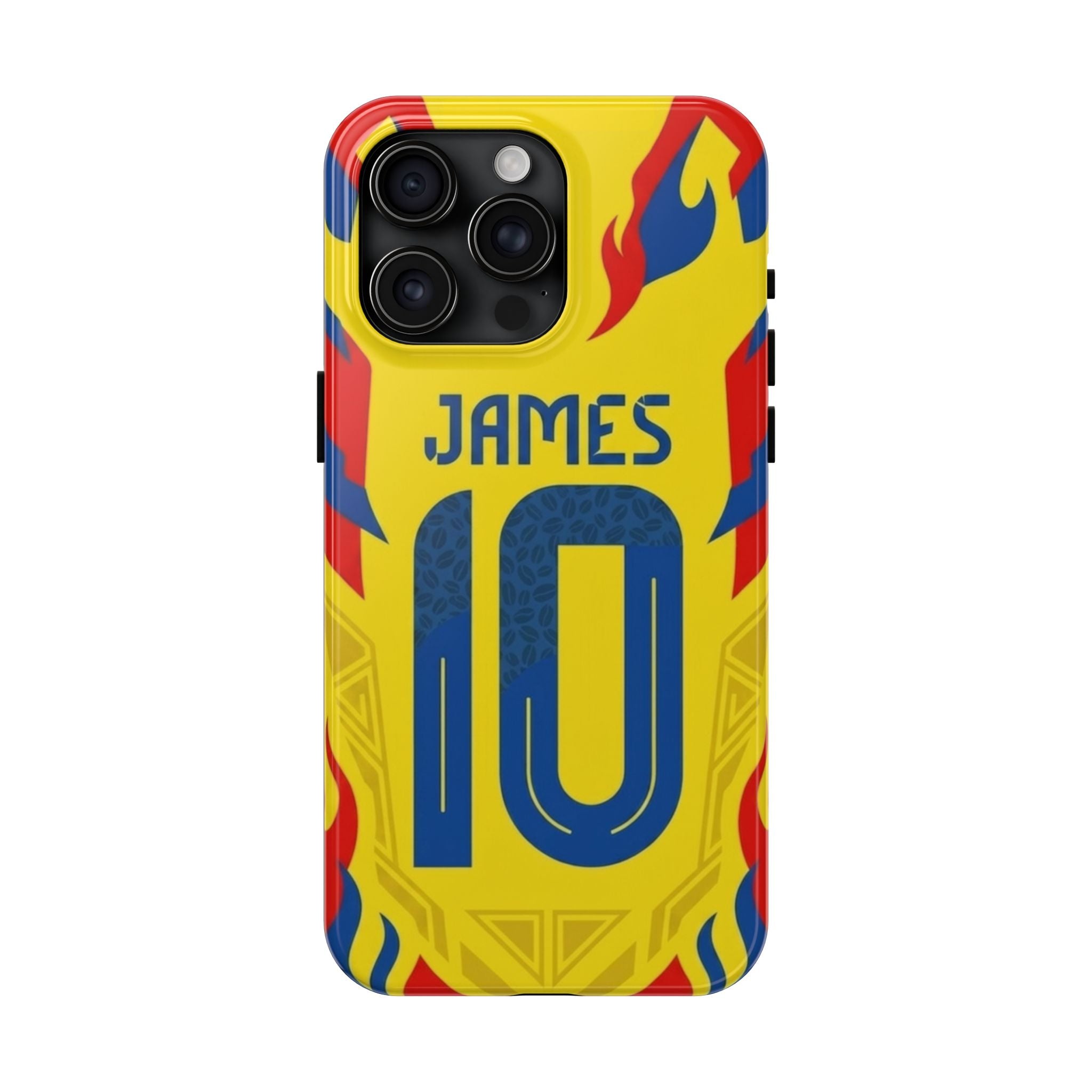 Soccer Phone Case — Yellow James #10 Jersey Design
