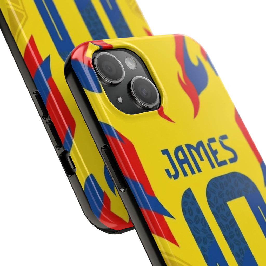 Soccer Phone Case — Yellow James #10 Jersey Design