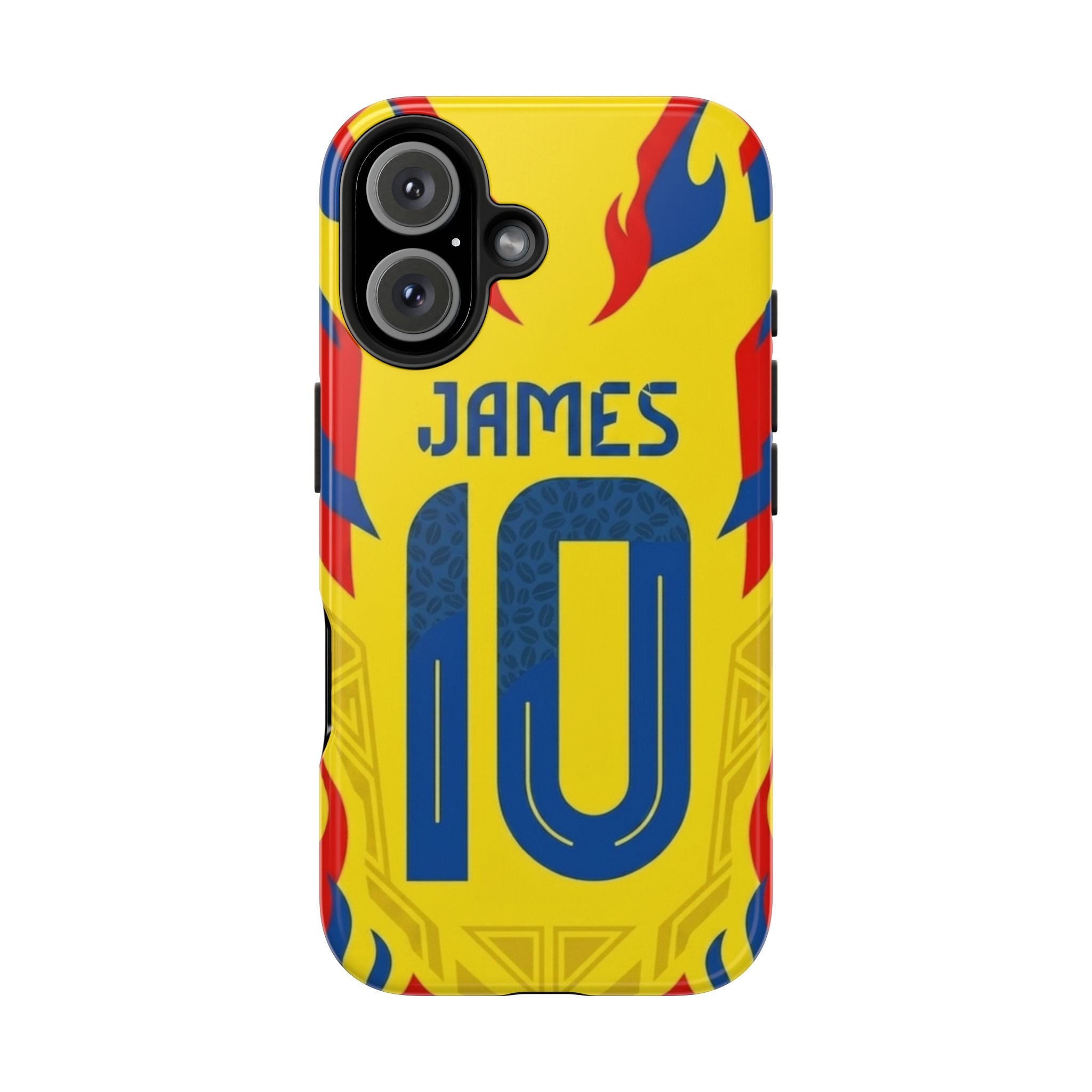 Soccer Phone Case — Yellow James #10 Jersey Design
